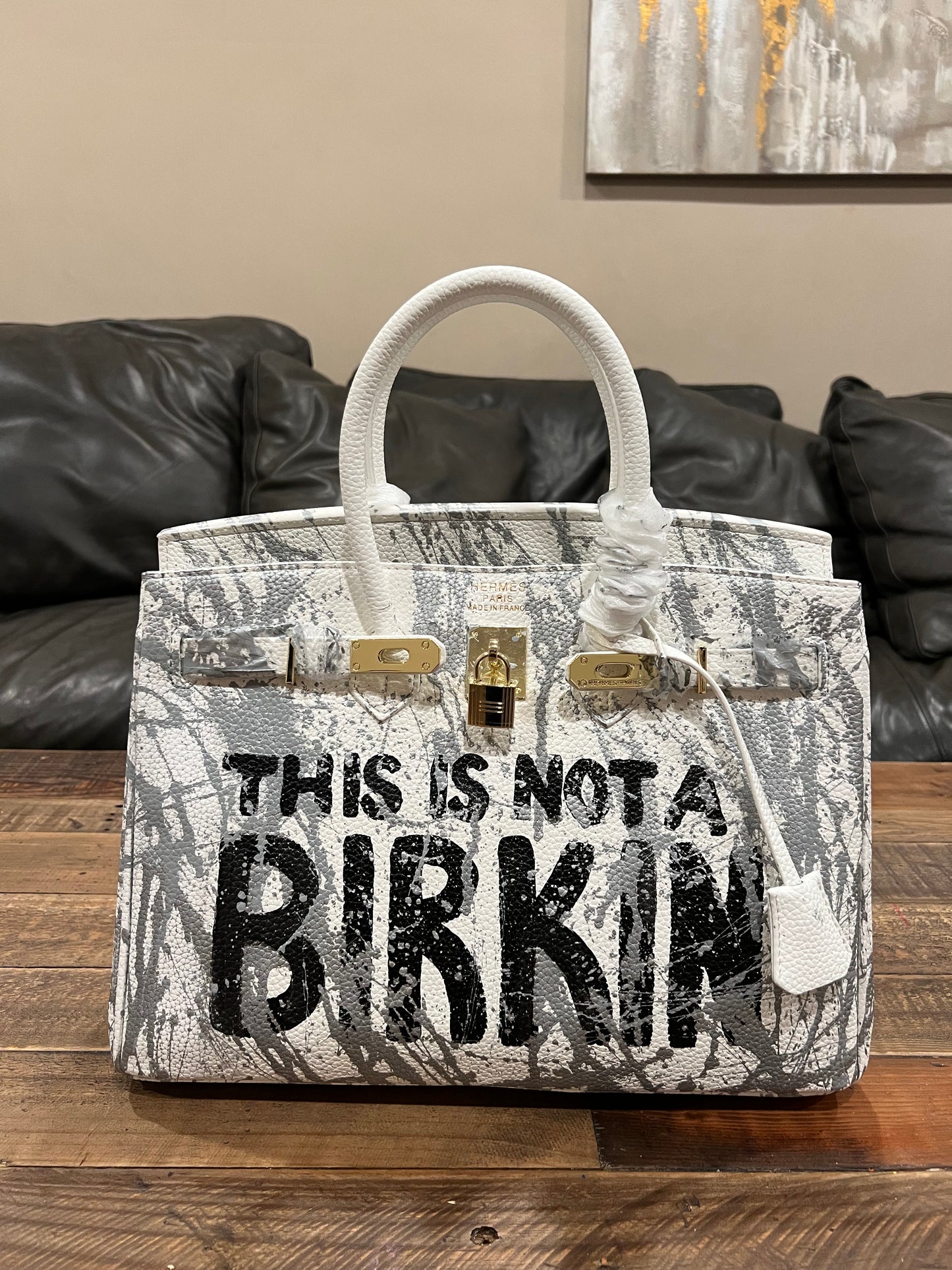 Hand painted designer inspired Bag