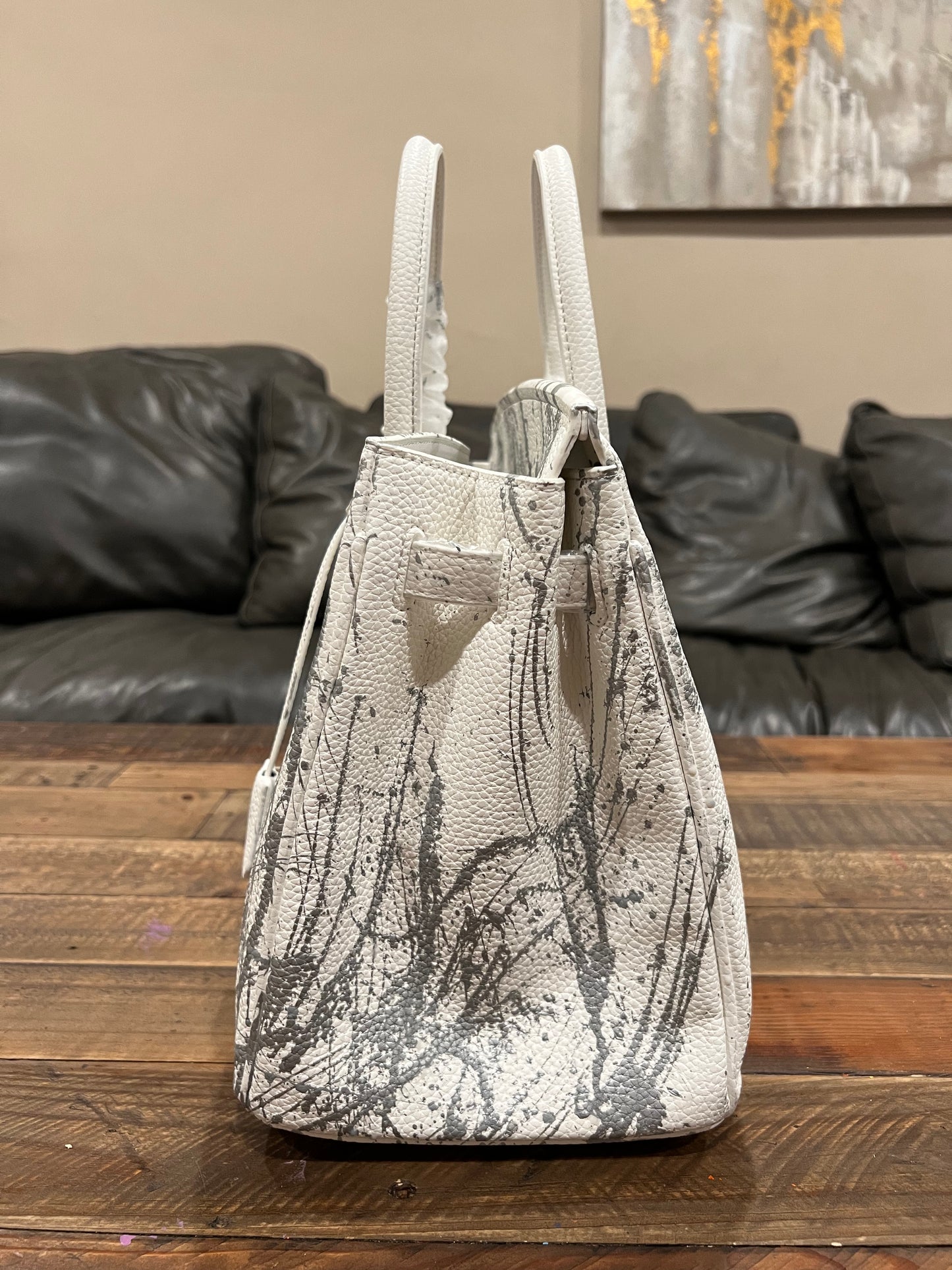 Hand painted designer inspired Bag