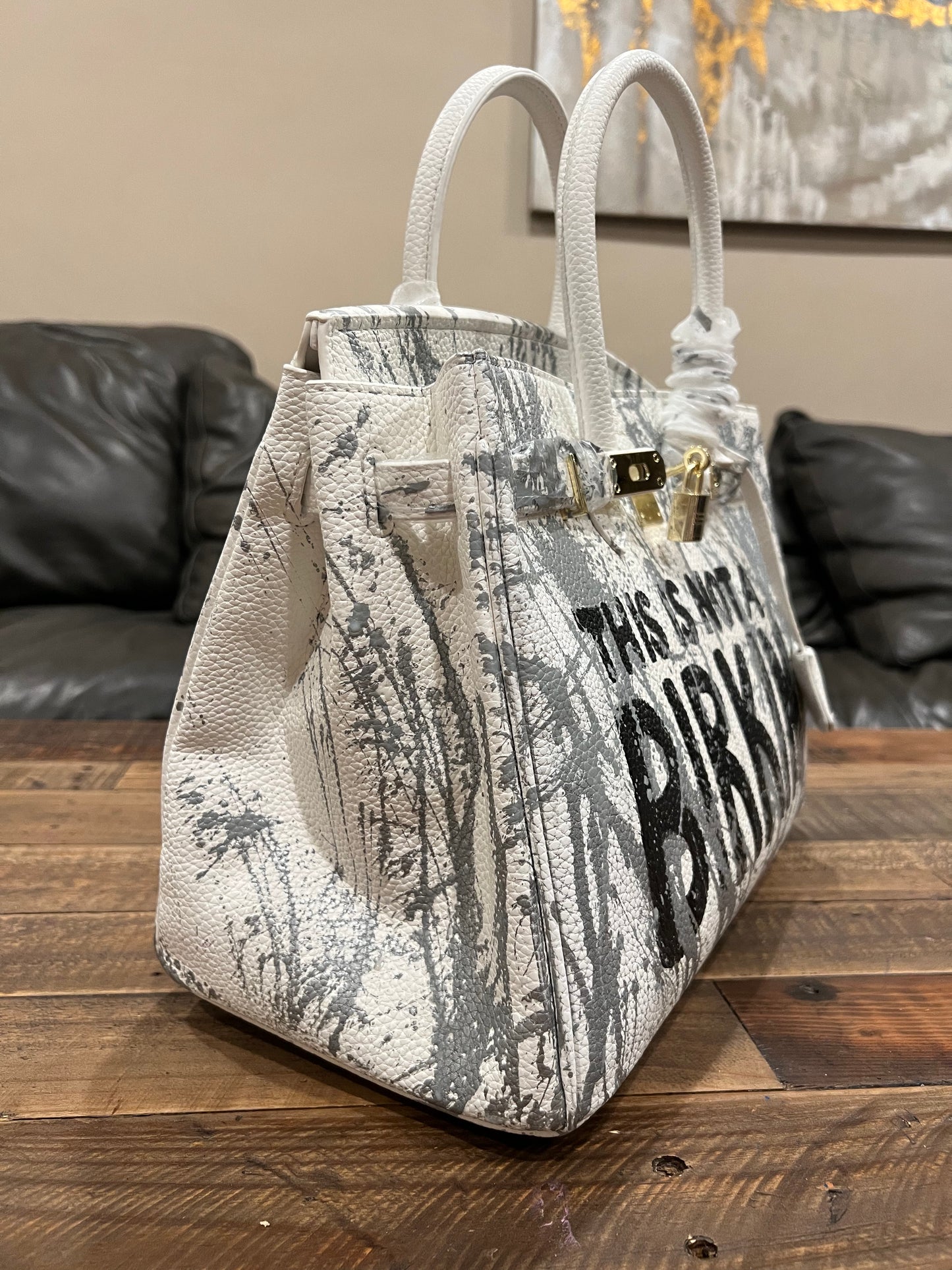 Hand painted designer inspired Bag