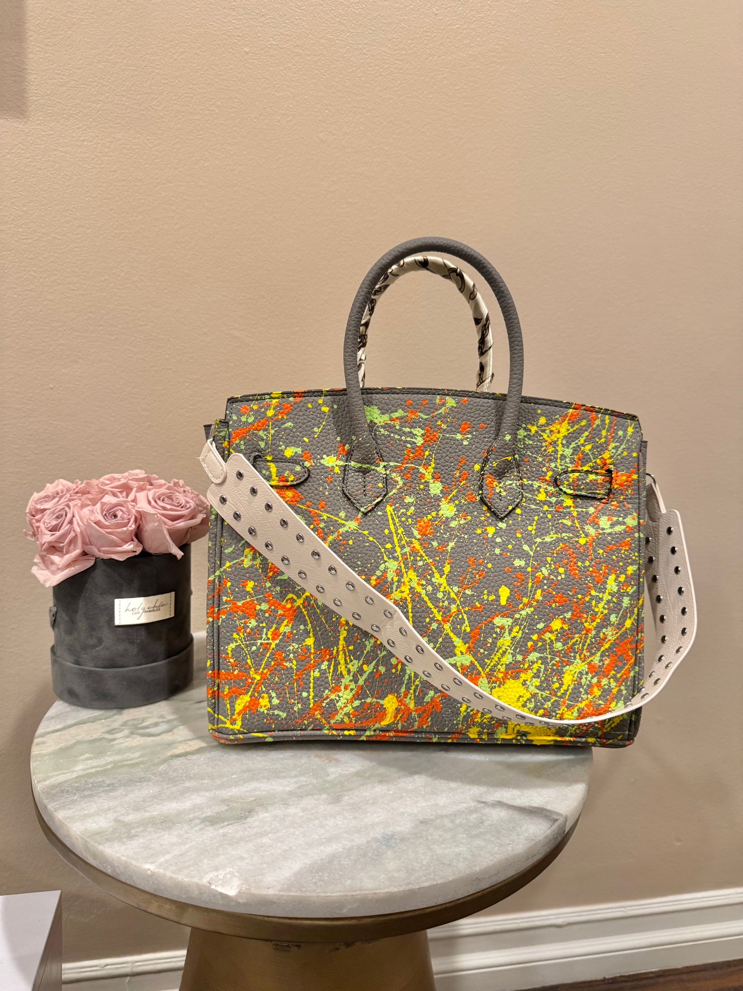 Designer inspired hand painted Bags