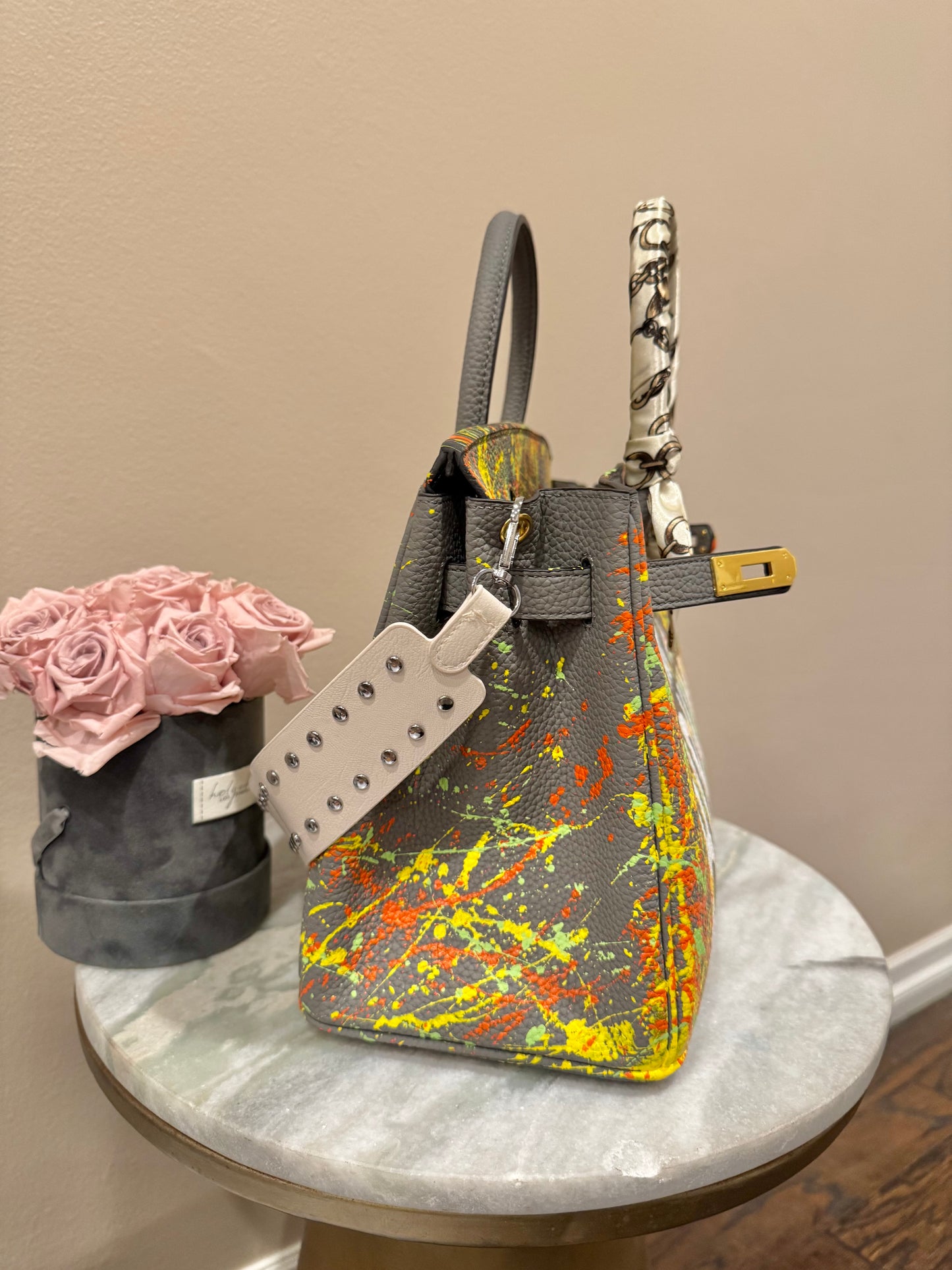Designer inspired hand painted Bags