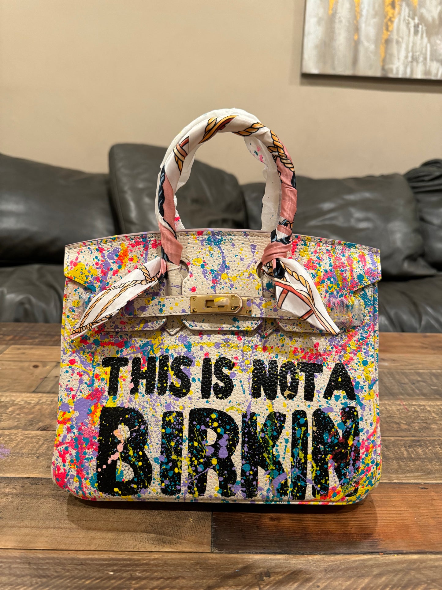 Designer inspired hand painted Bags