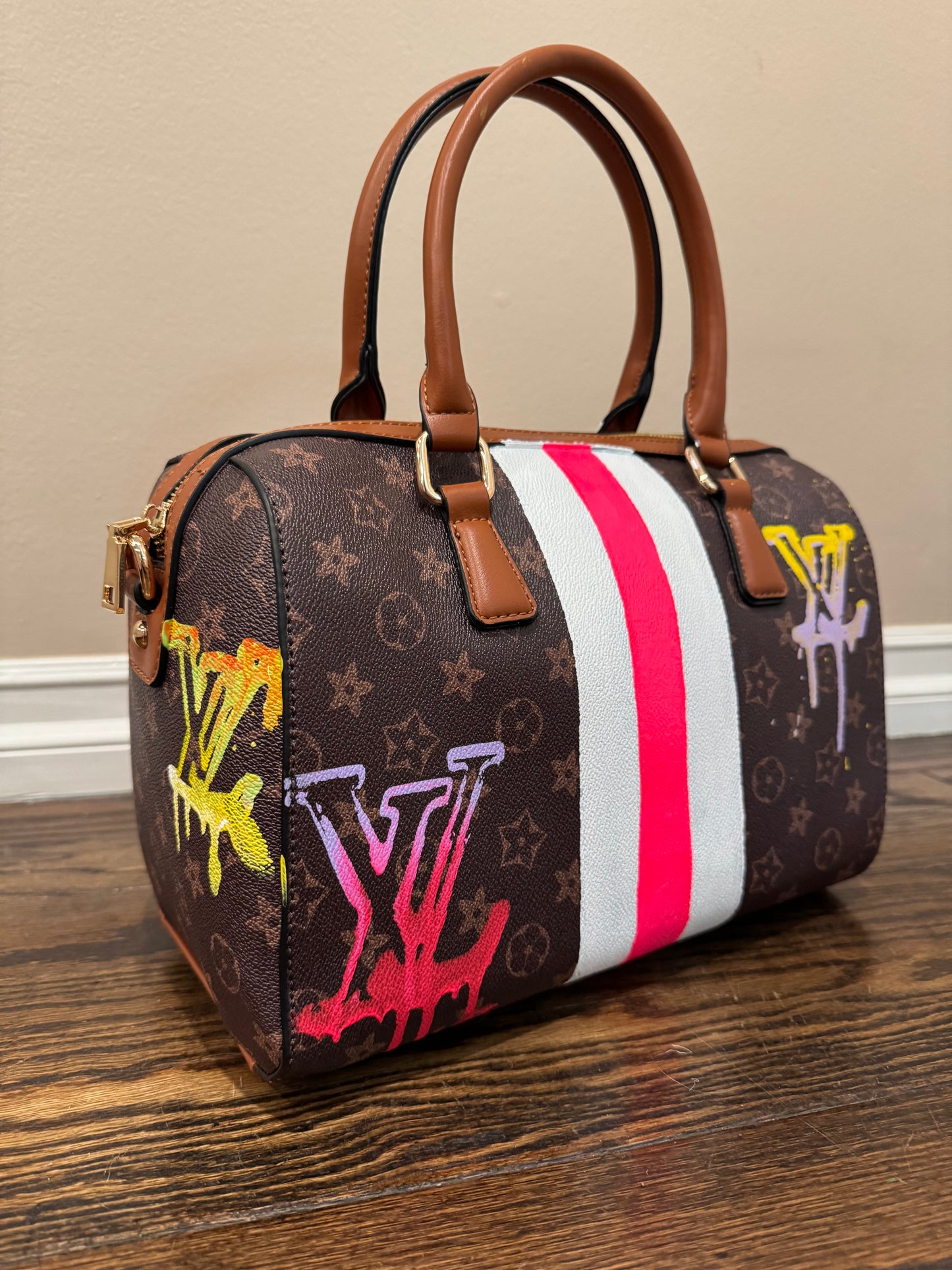 Designer inspired hand painted Bags