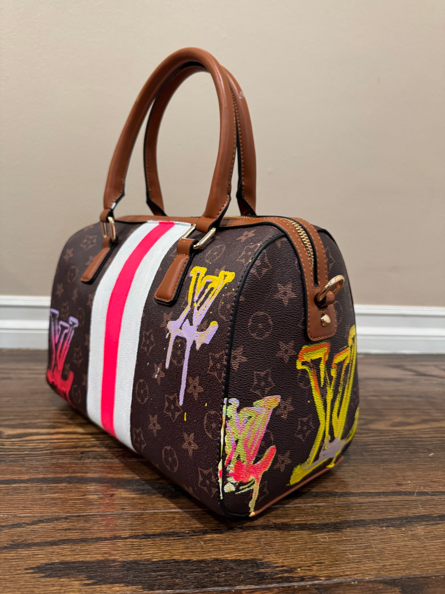 Designer inspired hand painted Bags