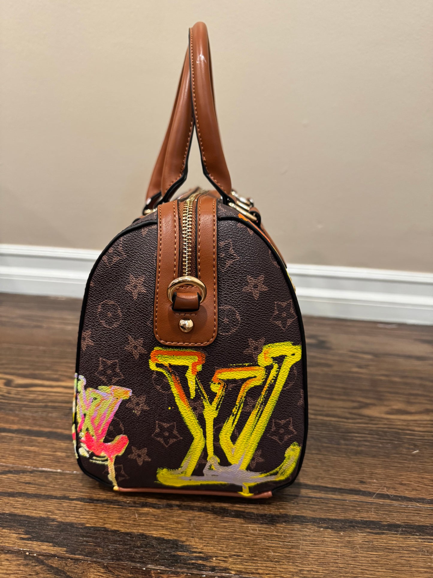 Designer inspired hand painted Bags
