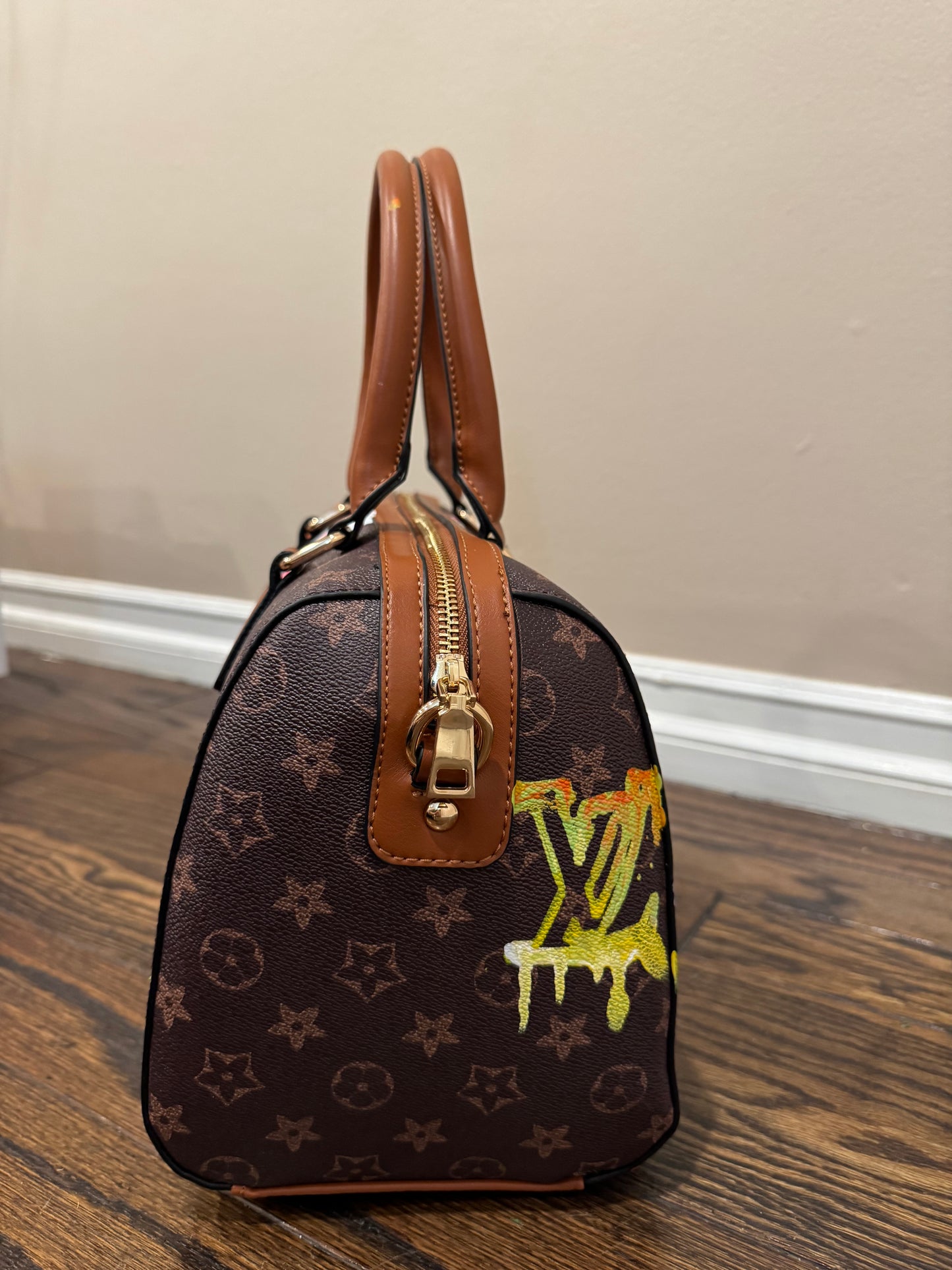 Designer inspired hand painted Bags