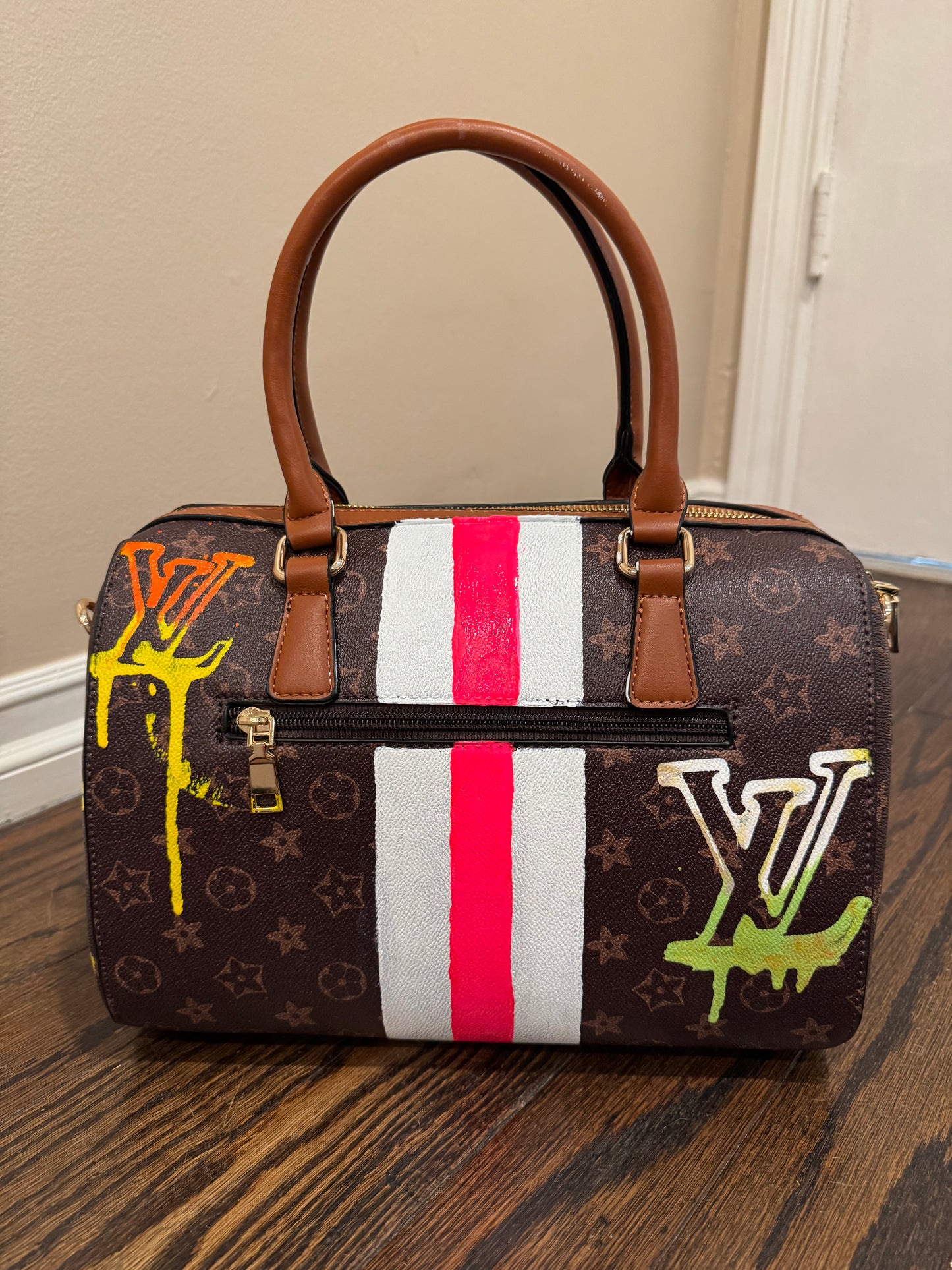 Designer inspired hand painted Bags