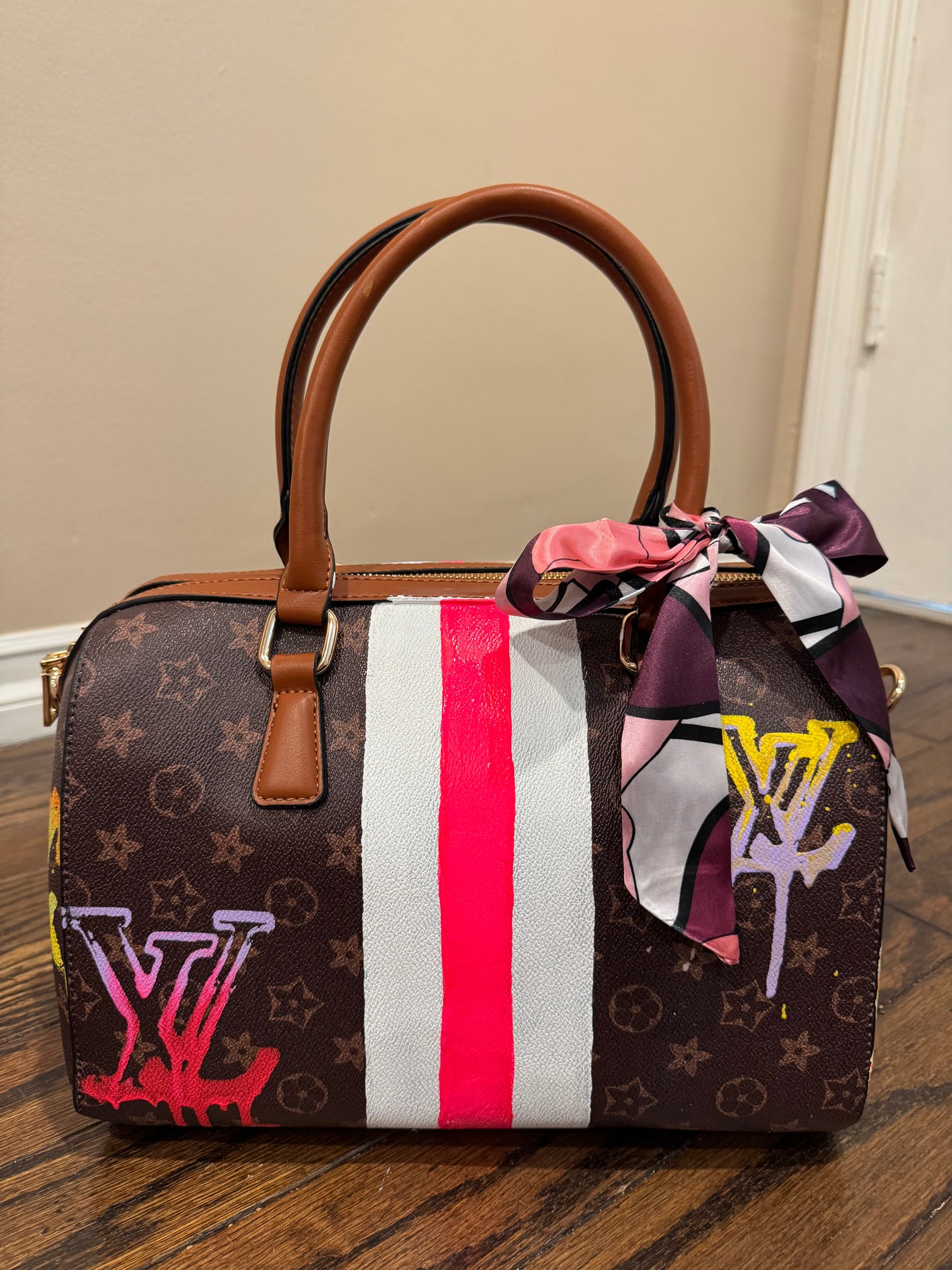 Designer inspired hand painted Bags