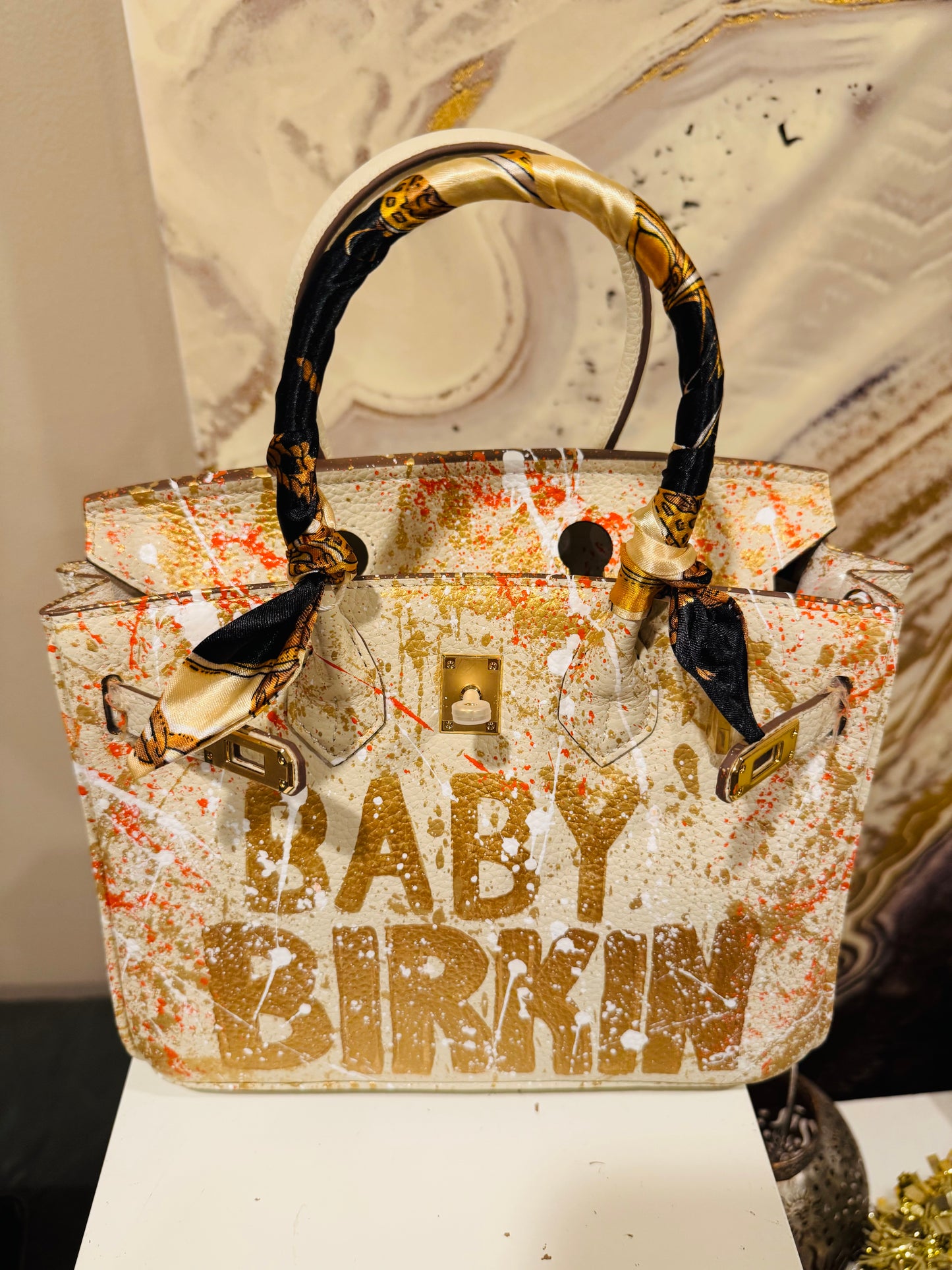 Designer inspired hand painted Bags