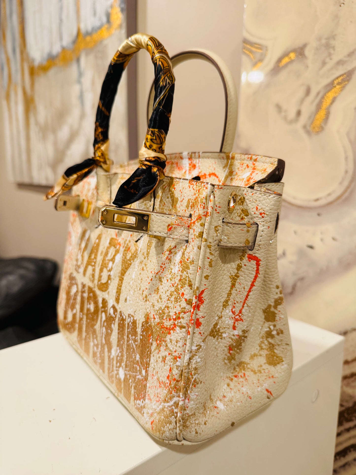 Designer inspired hand painted Bags