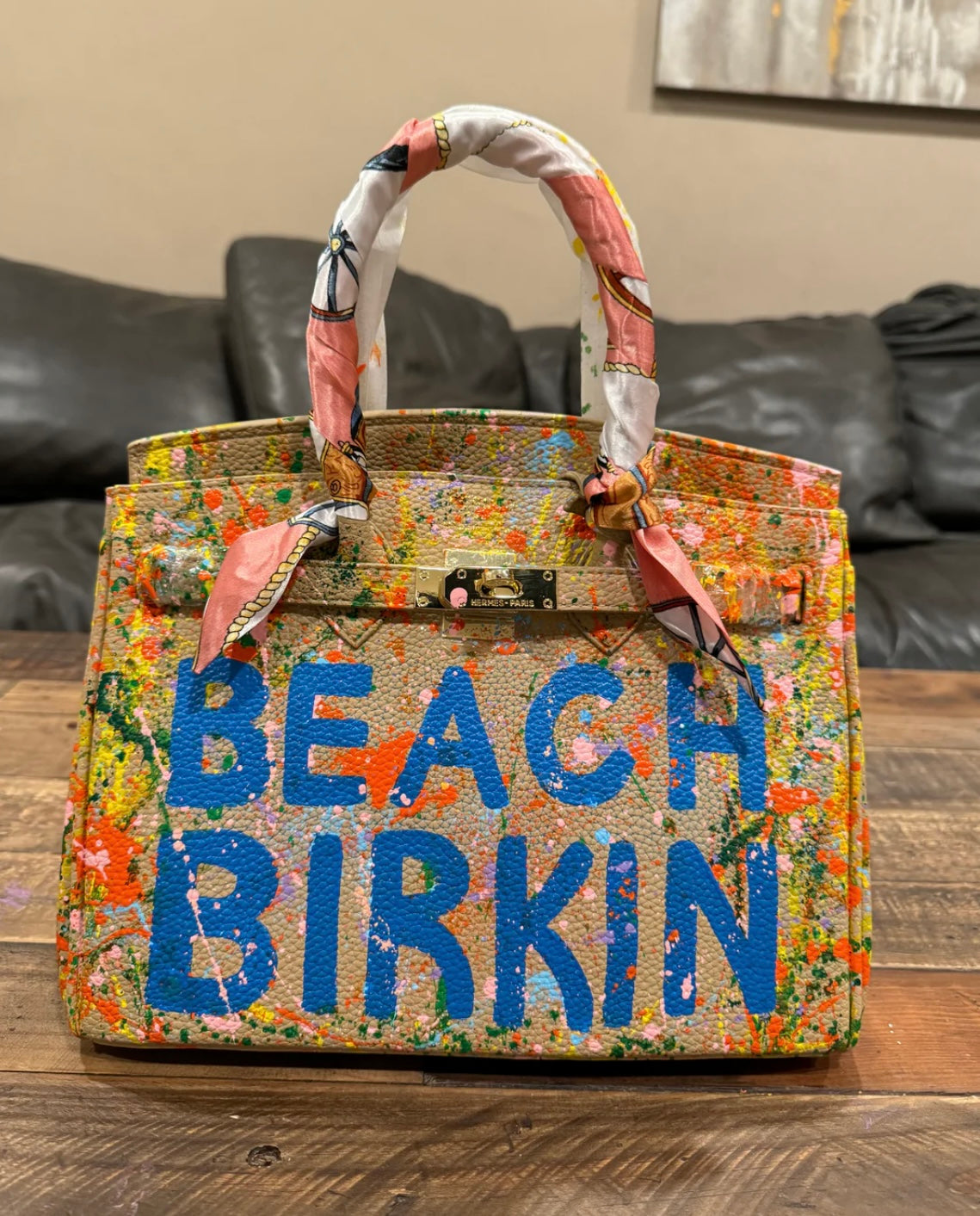 Designer inspired hand painted Bags