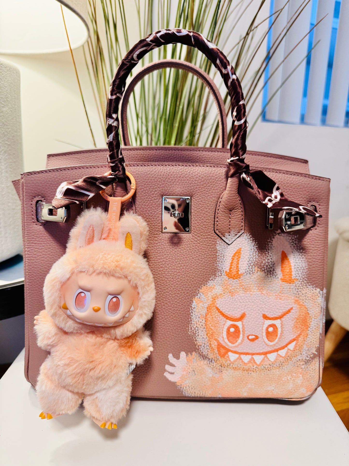Hand painted designer inspired Bag