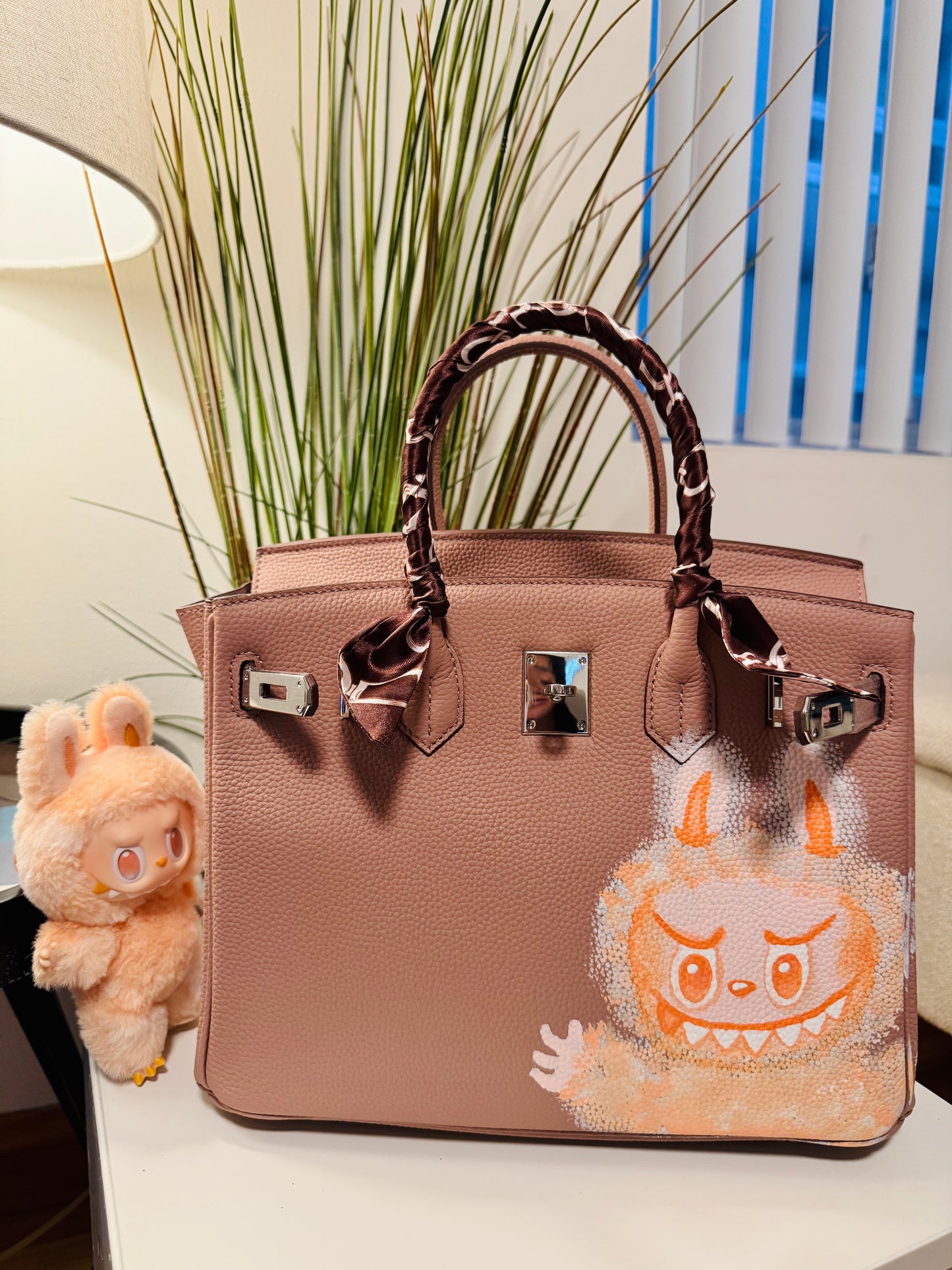 Hand painted designer inspired Bag