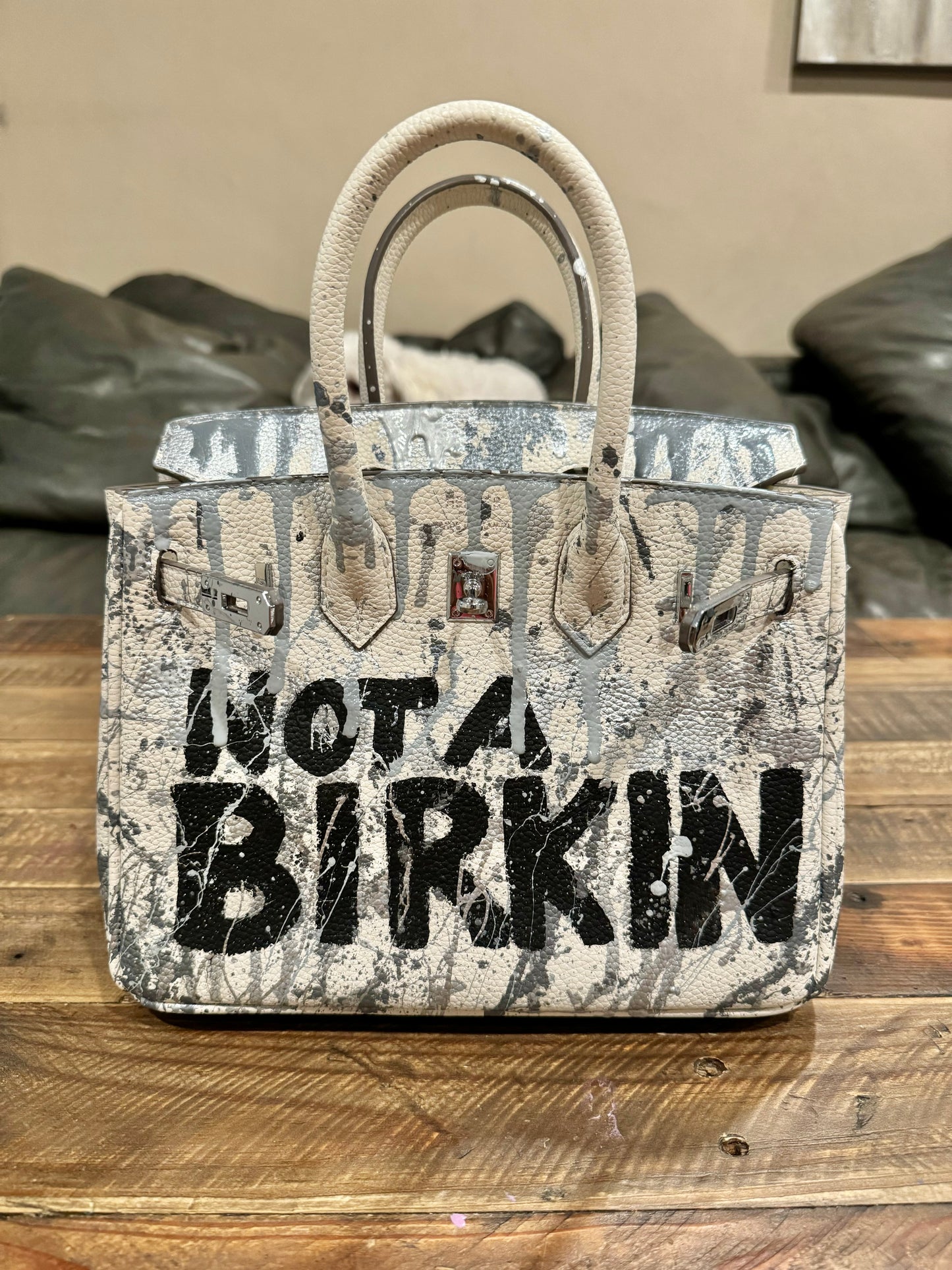 Hand painted designer inspired Bag
