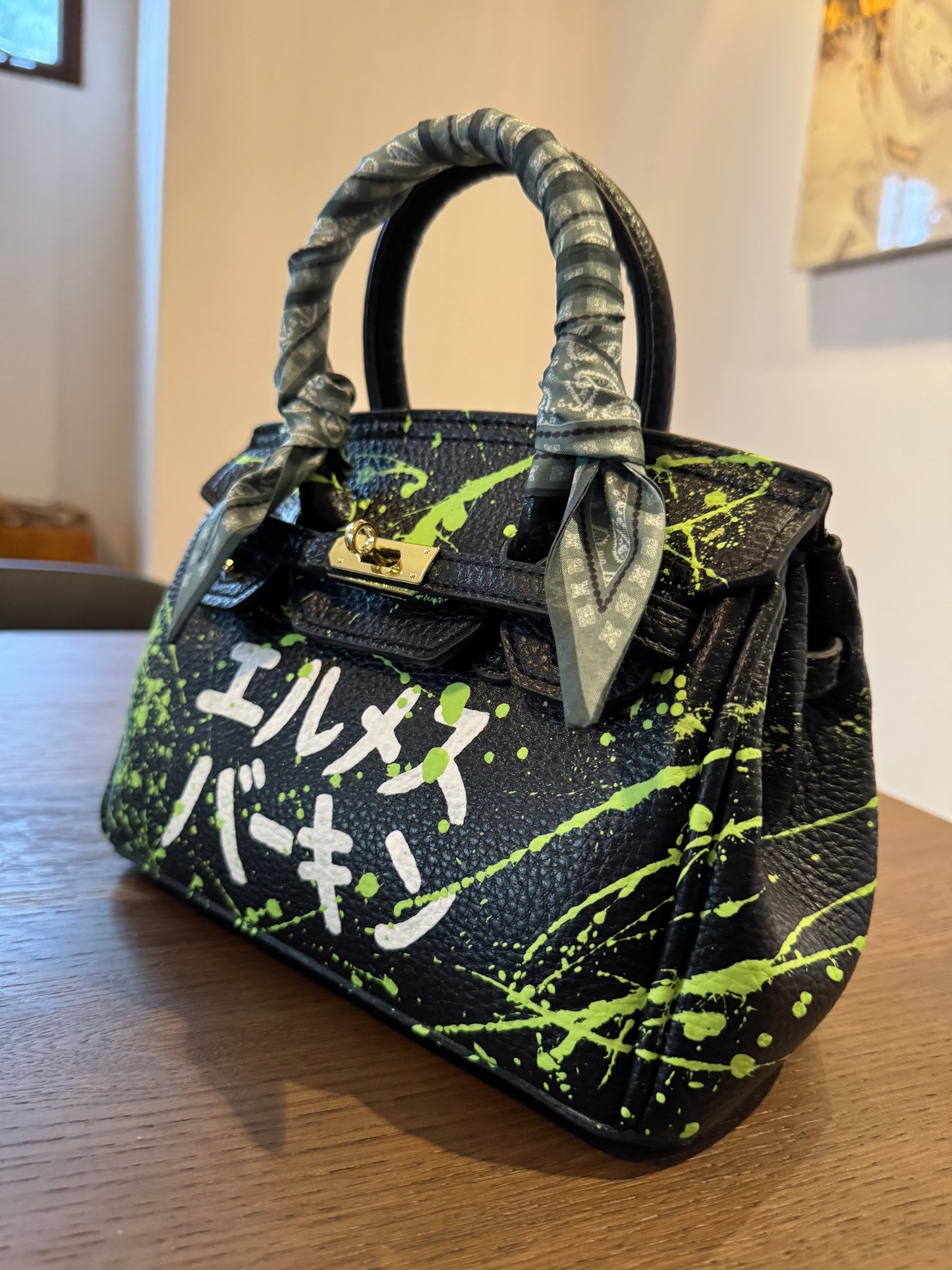 Hand painted designer inspired Bag