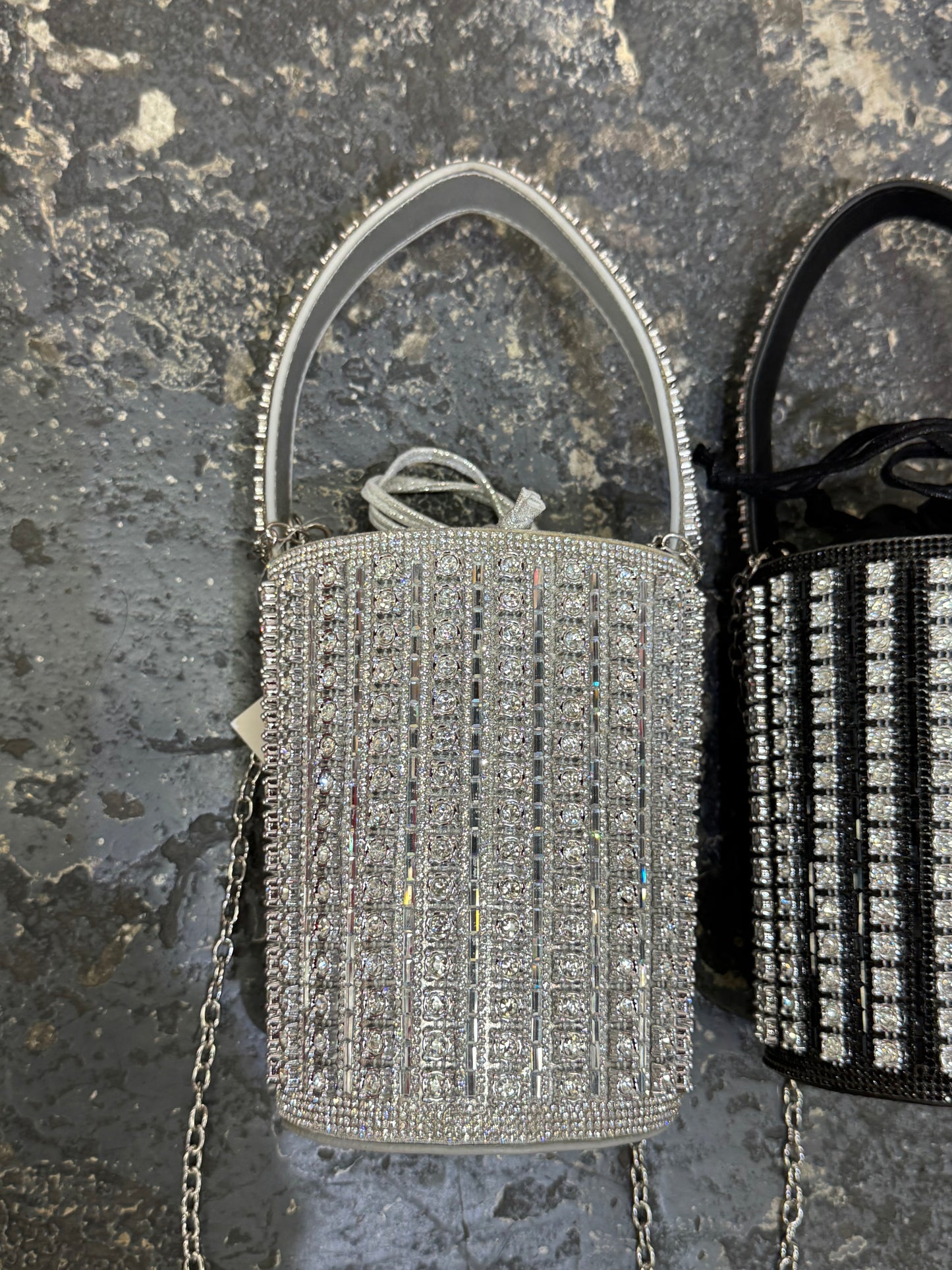 Rhinestone/ Fur Evening Bags