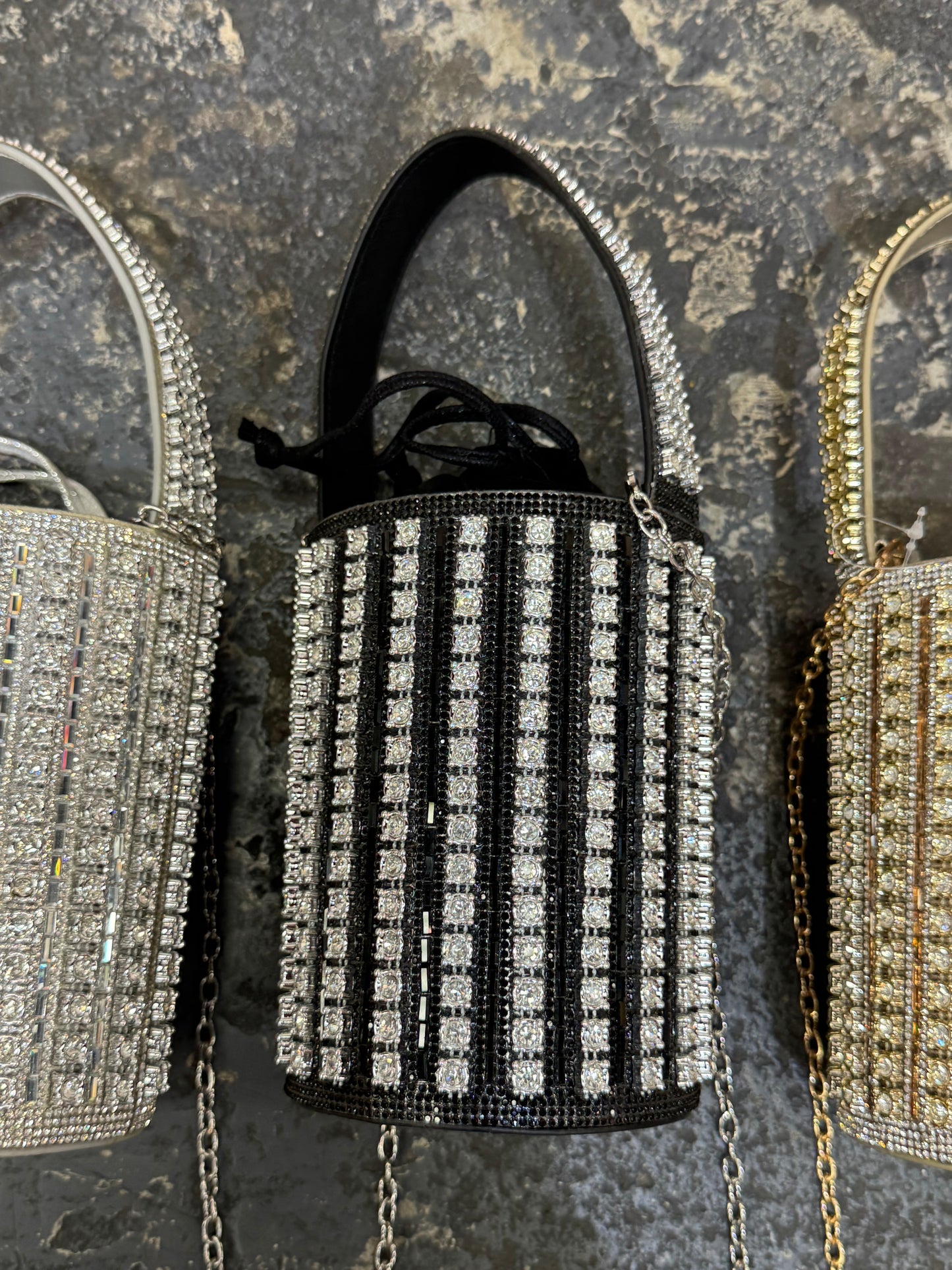 Rhinestone/ Fur Evening Bags