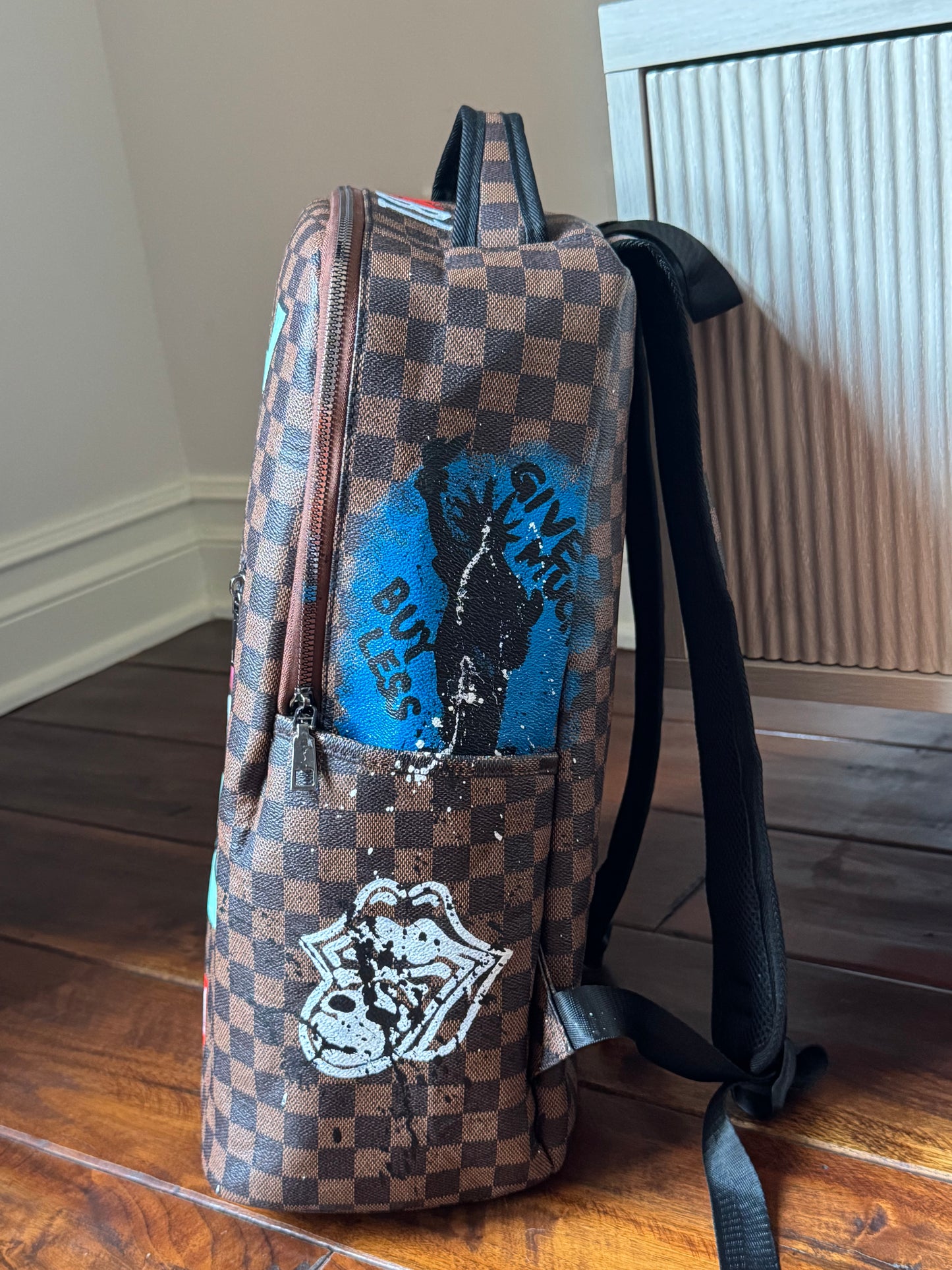 Monster hand painted Bag