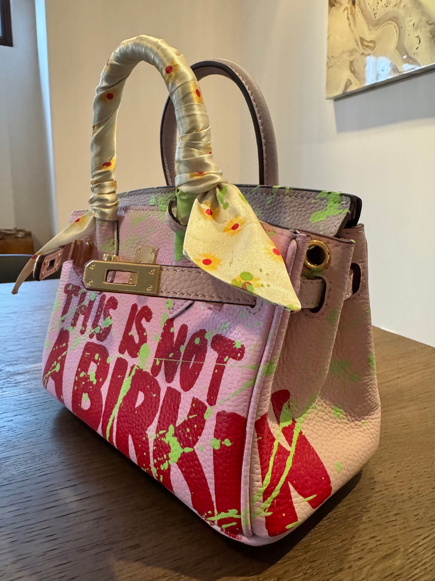 Hand painted designer inspired Bag