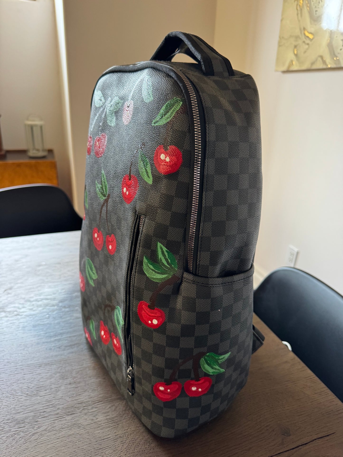 Cherry hand painted Bag