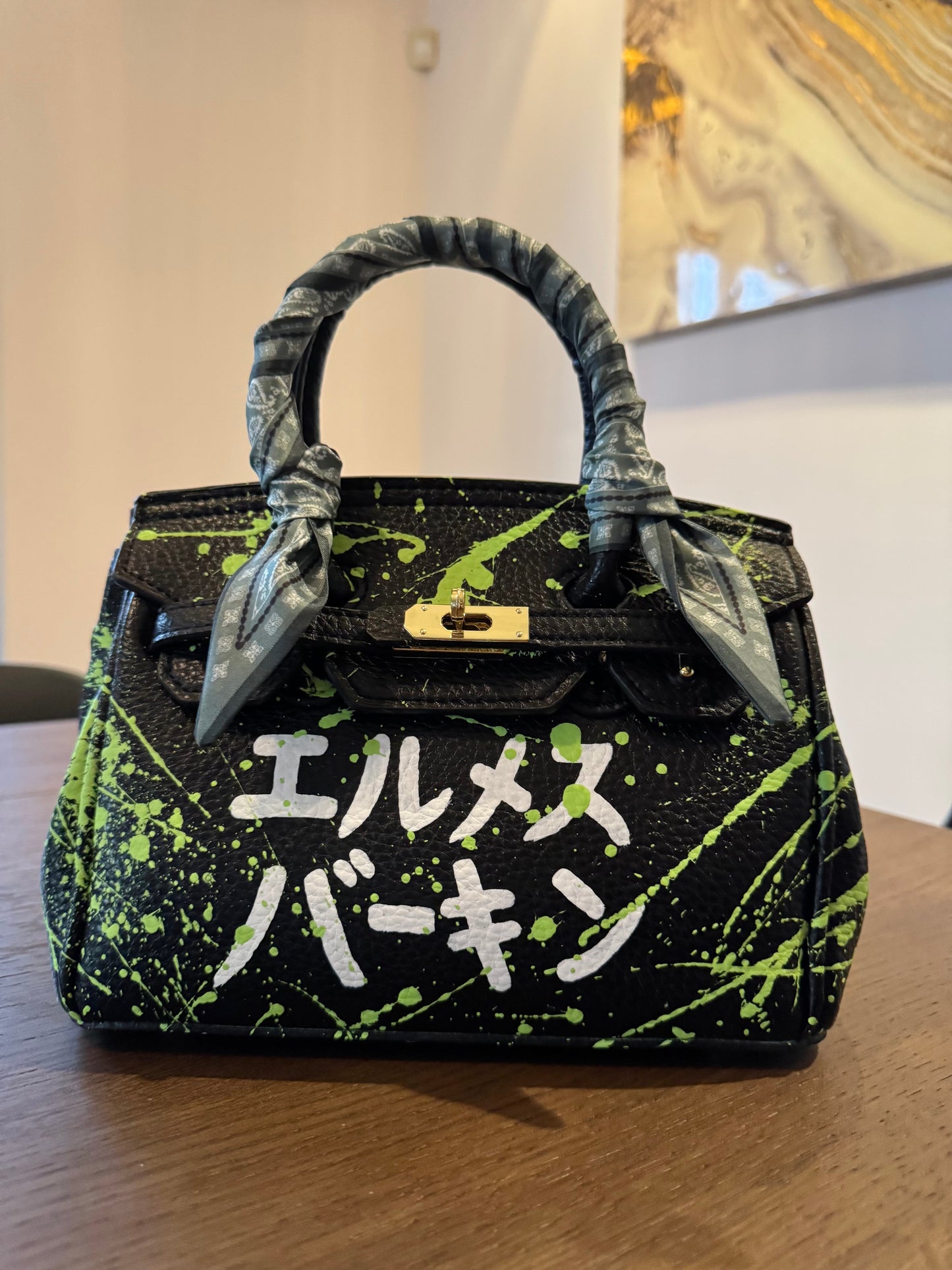 Hand painted designer inspired Bag