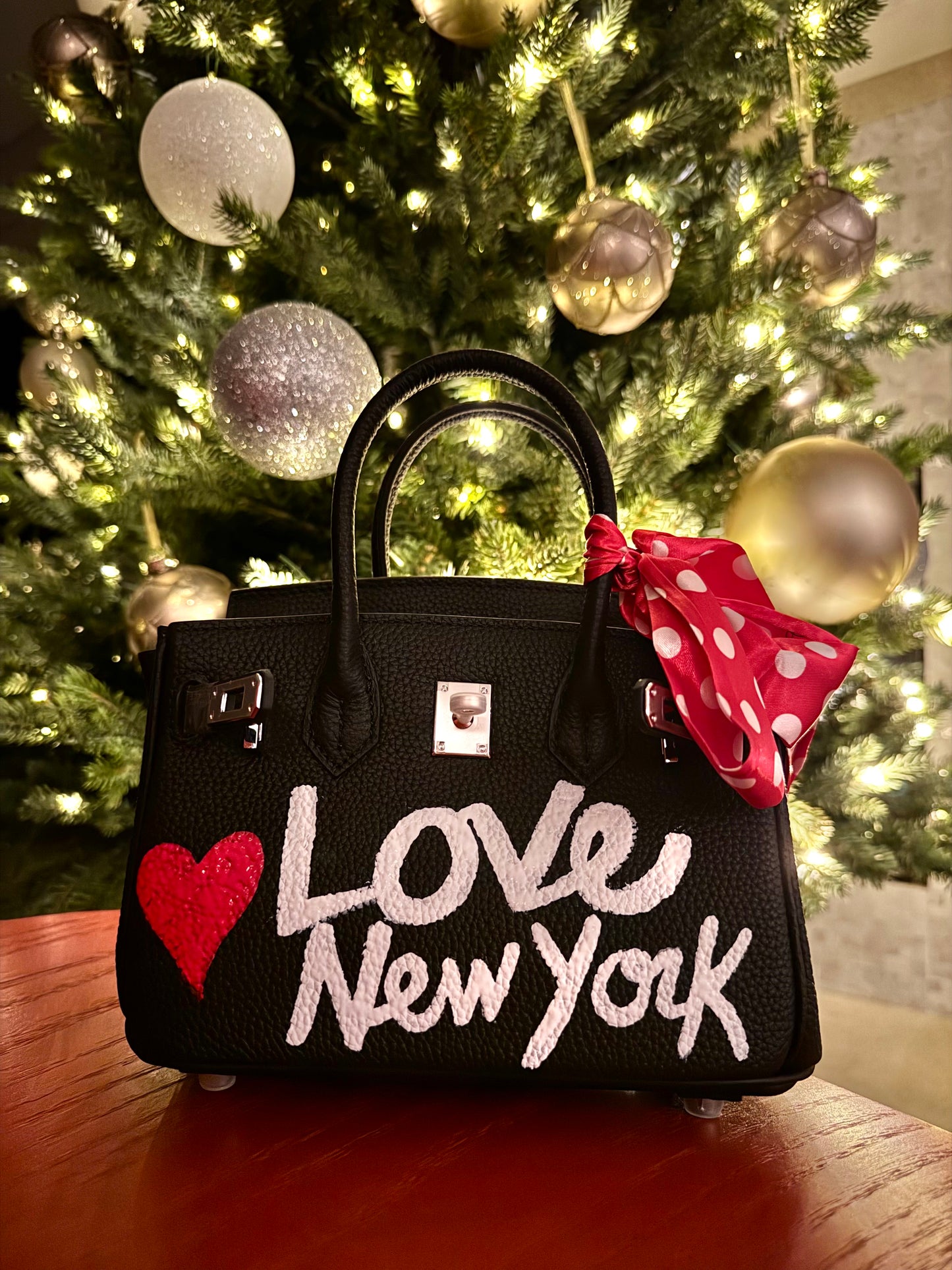 Hand painted designer inspired Bag