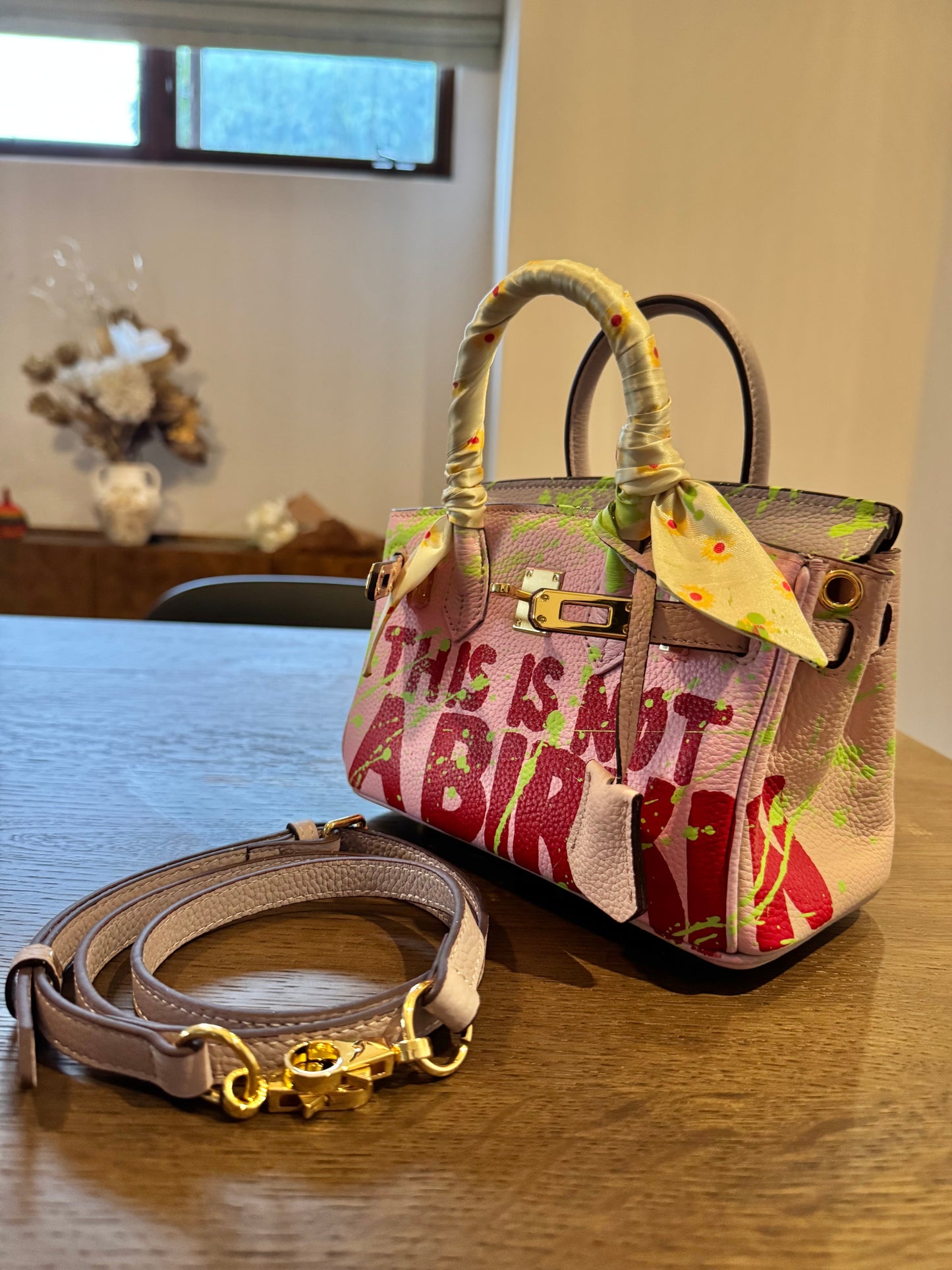 Hand painted designer inspired Bag