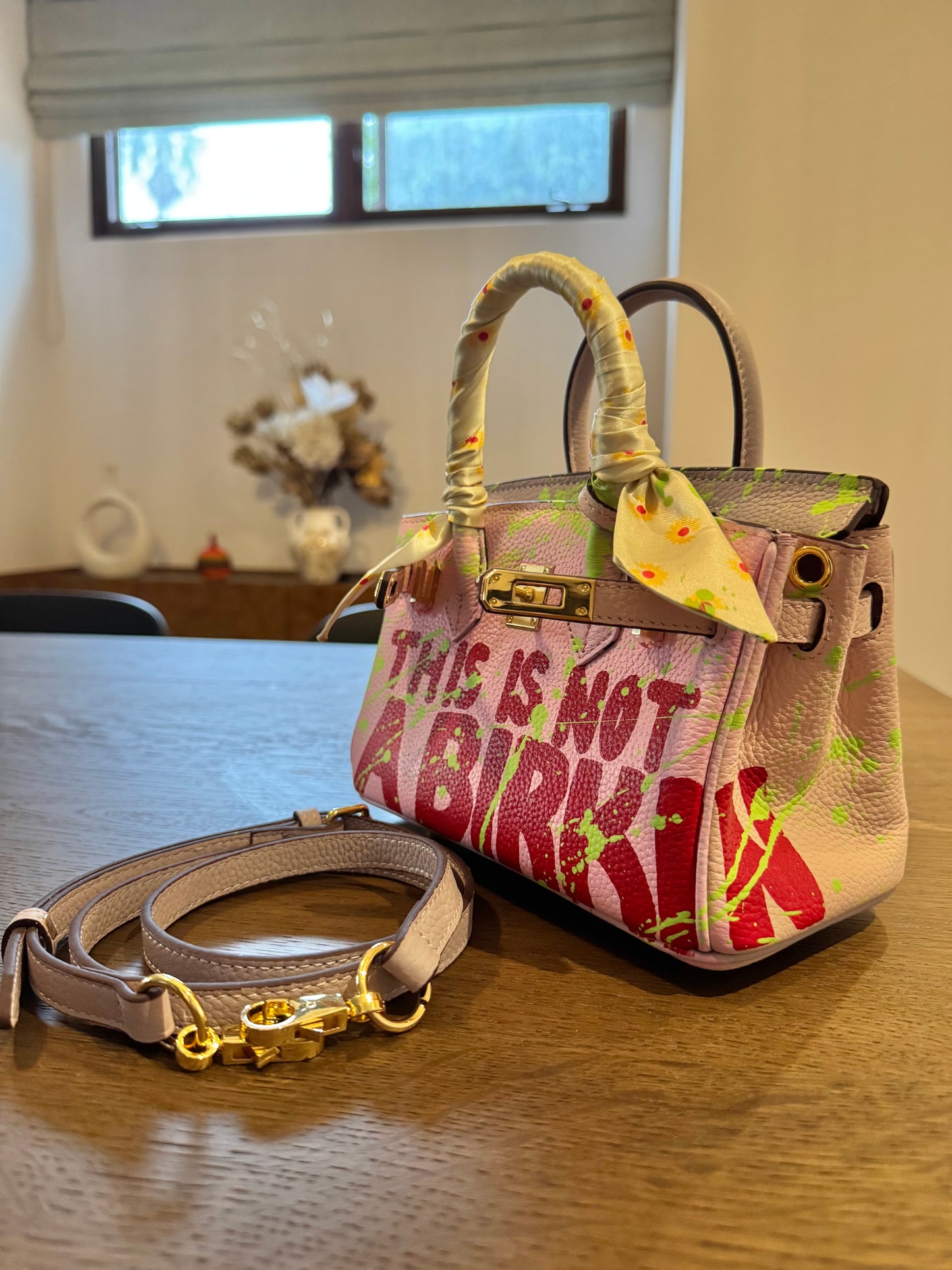 Hand painted designer inspired Bag