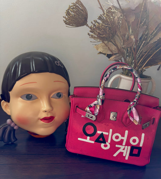 Squid Game Edition Designer inspired hand painted Bags