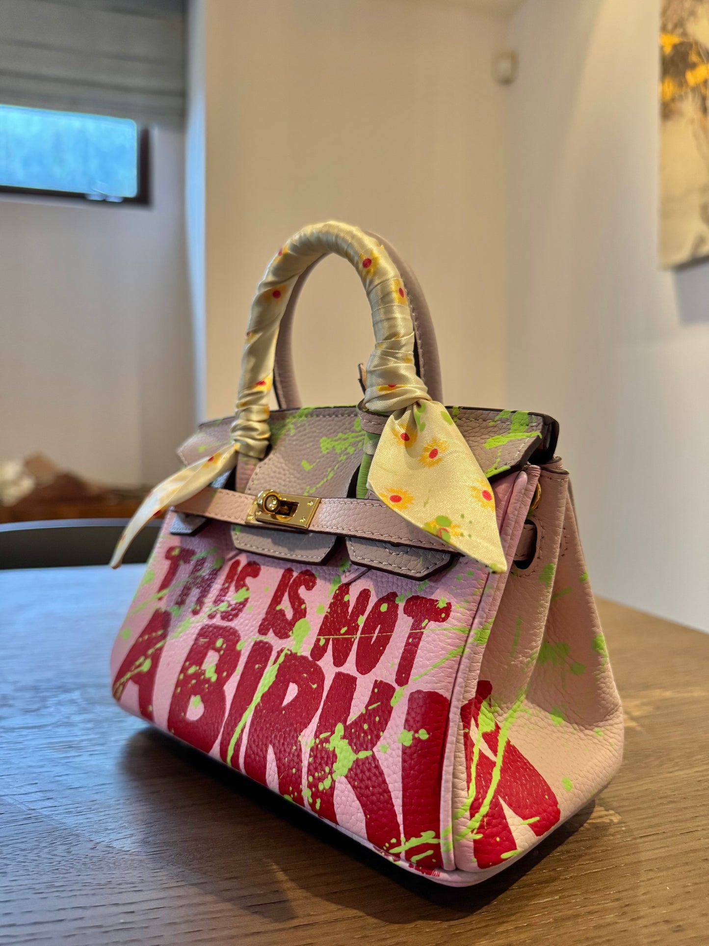 Hand painted designer inspired Bag