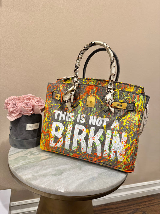 Designer inspired hand painted Bags