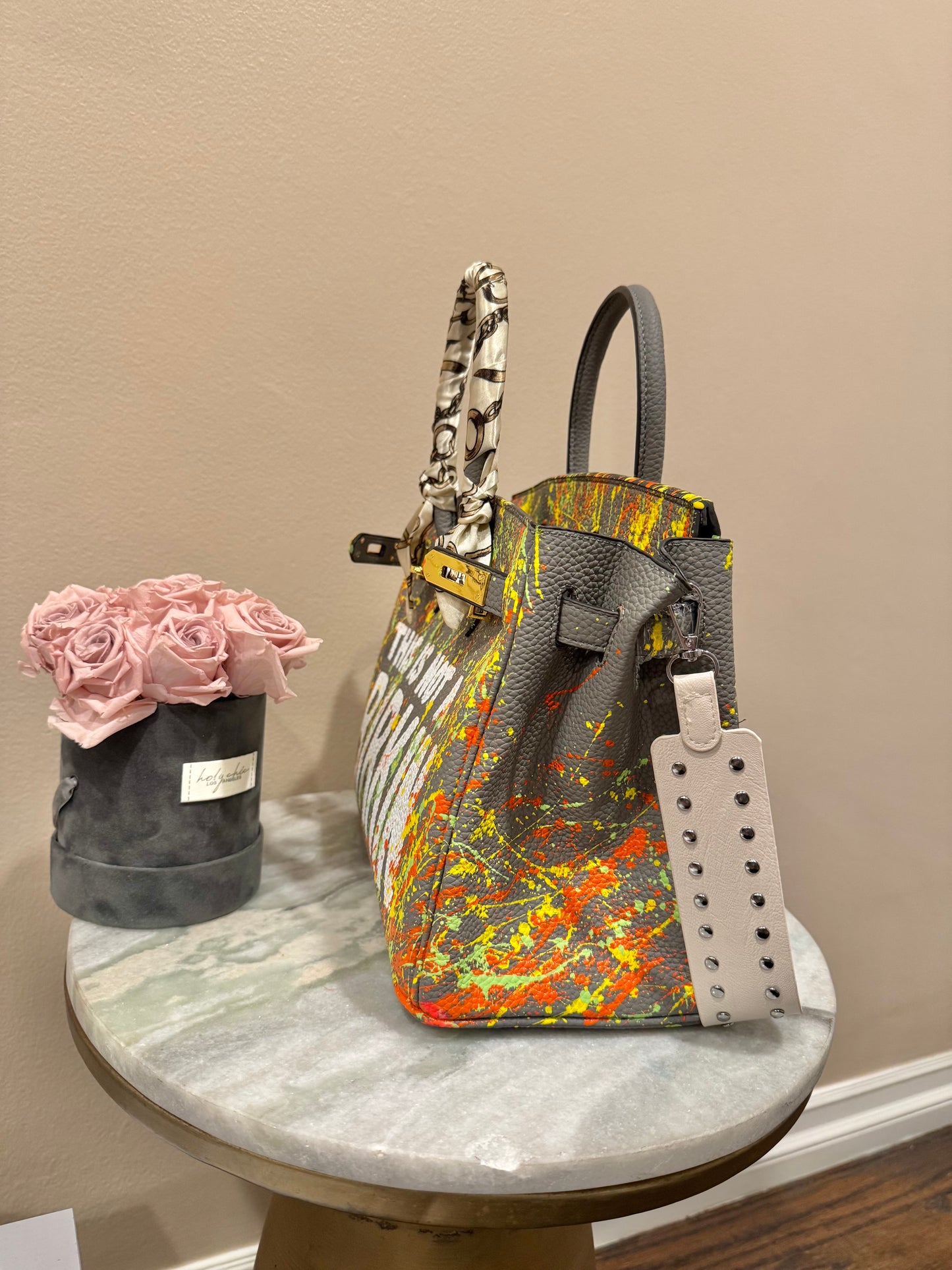 Designer inspired hand painted Bags