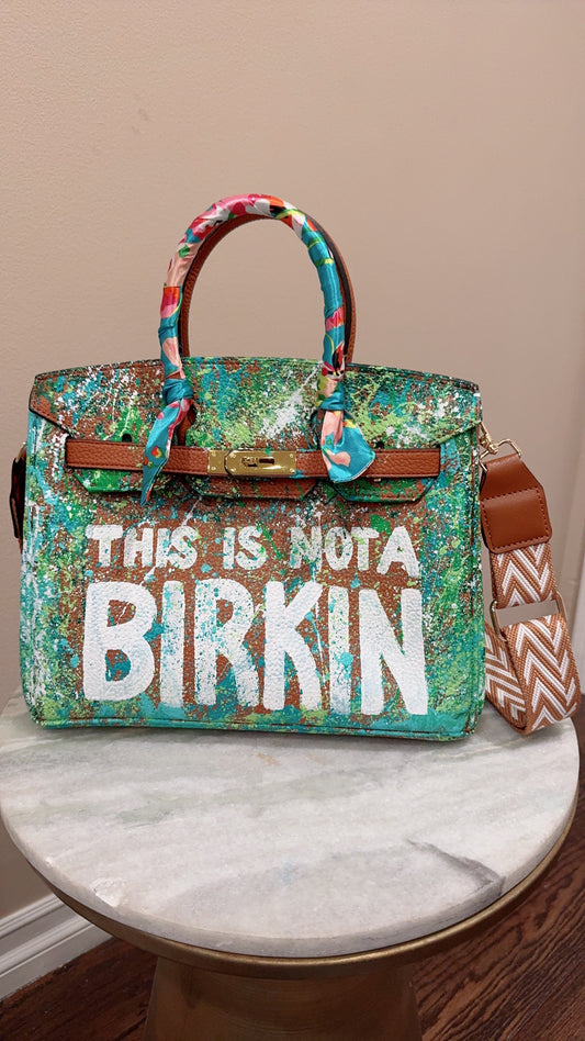 Designer inspired hand painted Bags