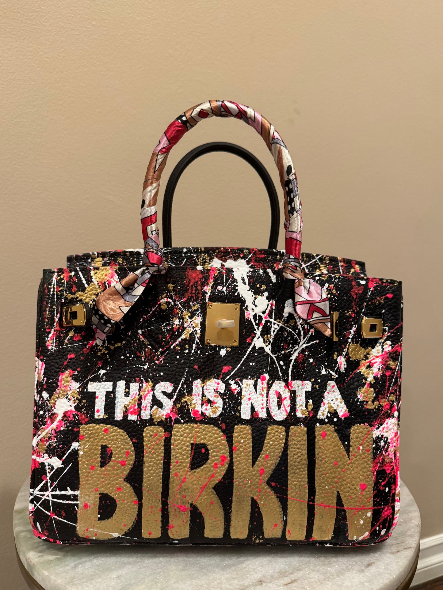 Designer inspired hand painted Bags