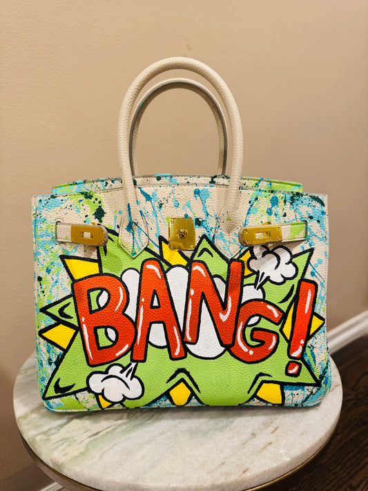 Hand Painted Pop Art Bag
