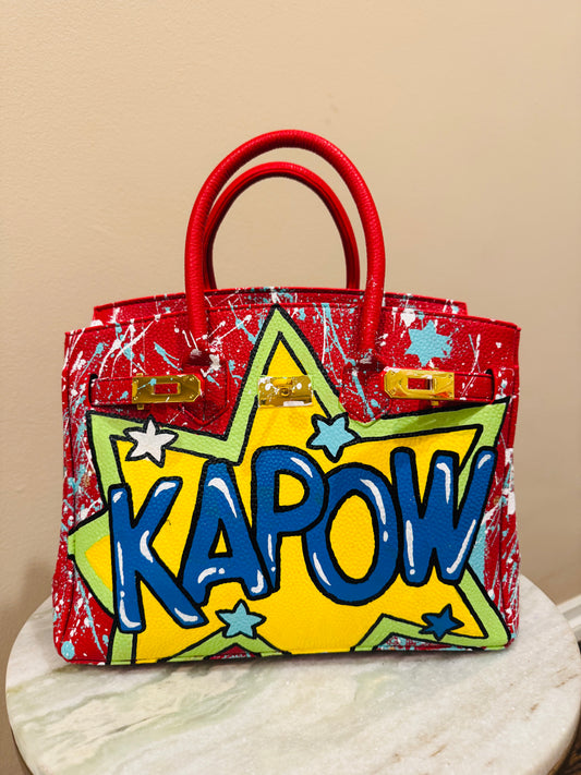 Hand Painted Pop Art Bag
