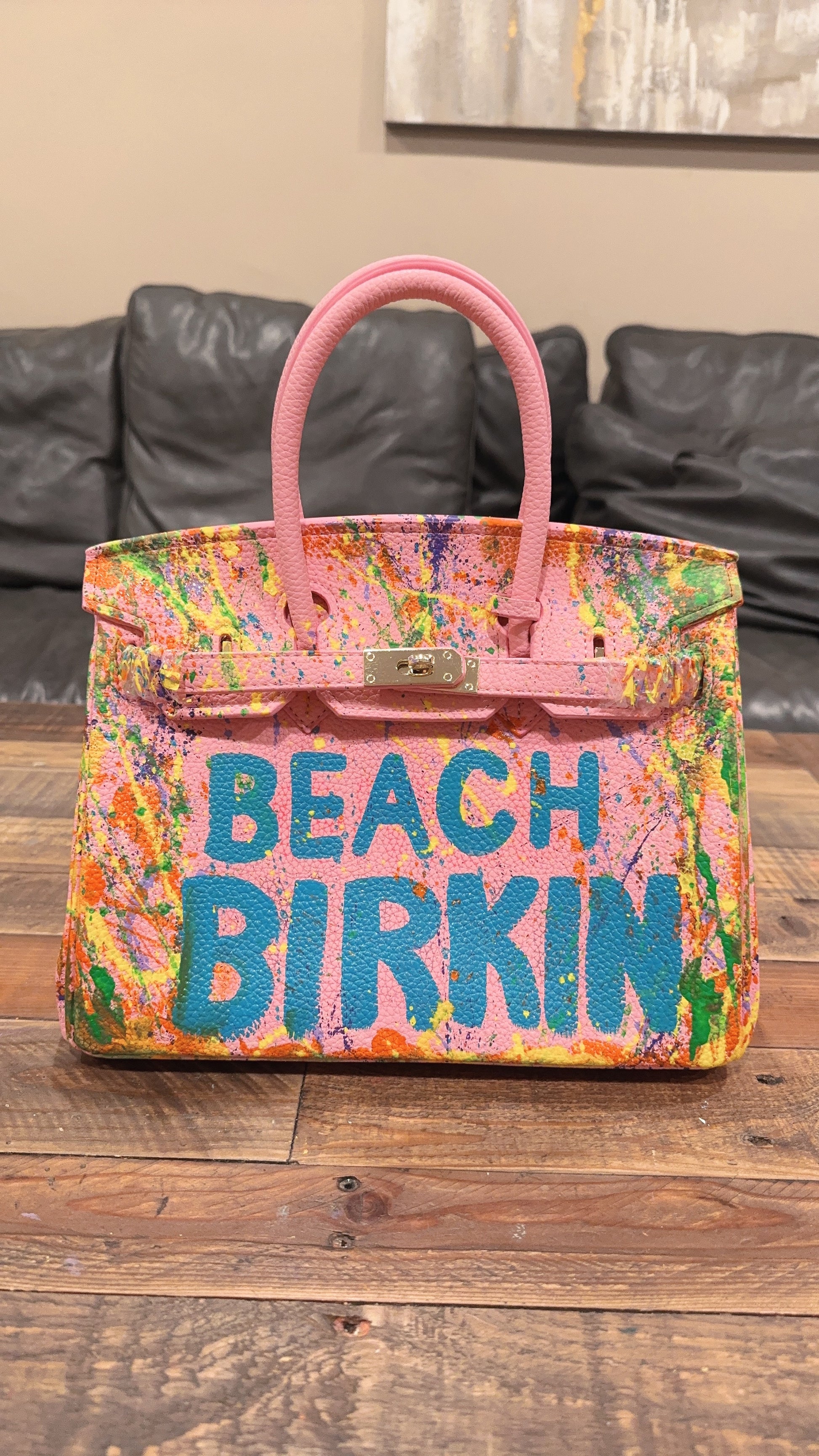 Birkin inspired beach bag Clearance