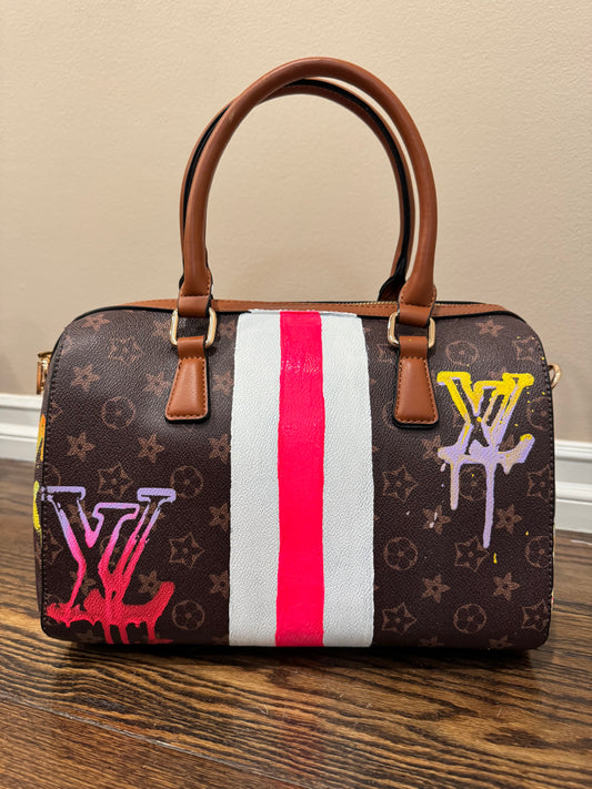 Designer inspired hand painted Bags