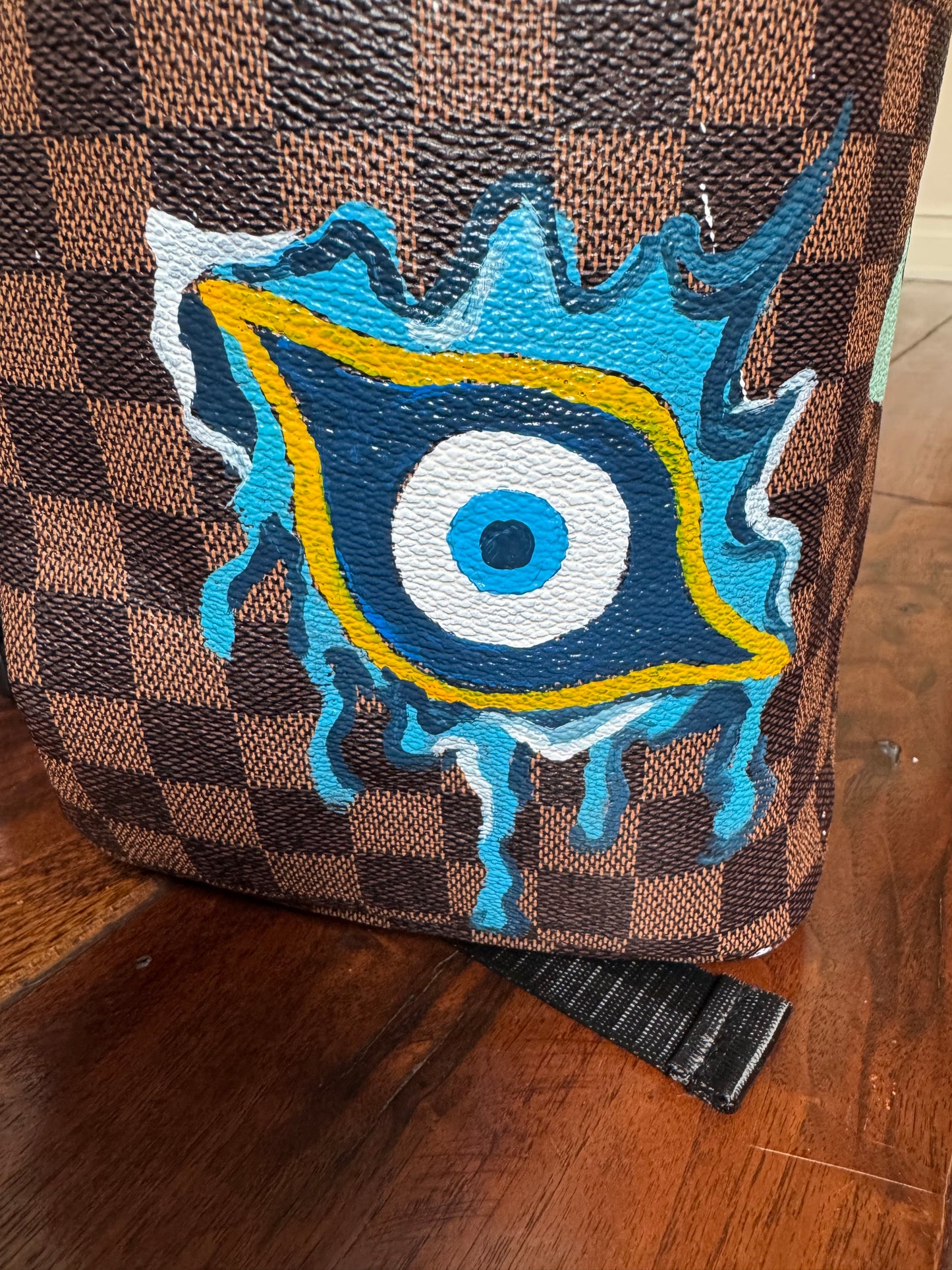 Monster hand painted Bag