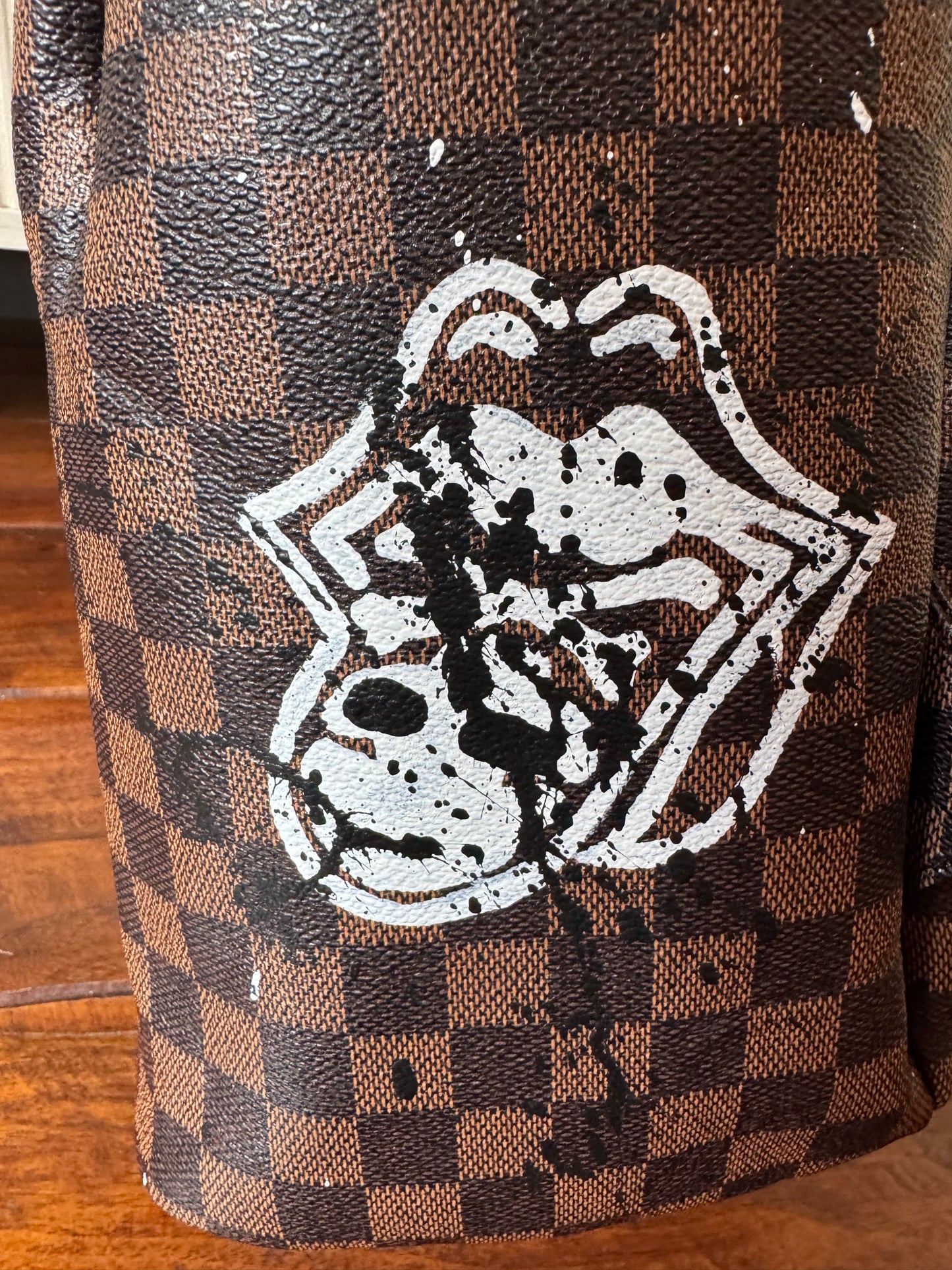 Monster hand painted Bag