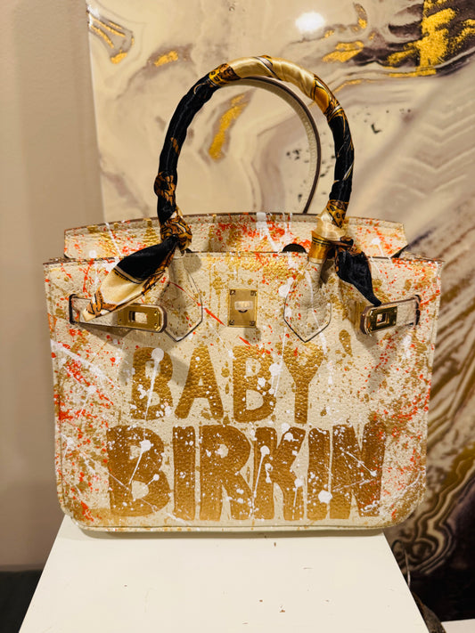 Designer inspired hand painted Bags