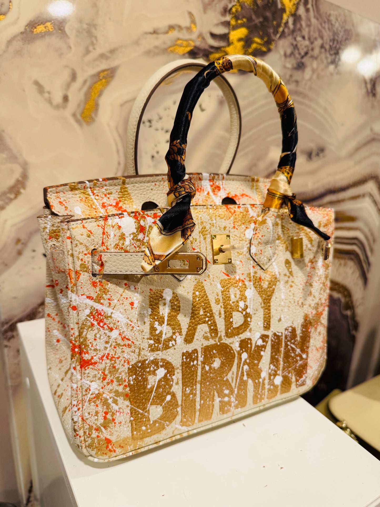 Designer inspired hand painted Bags