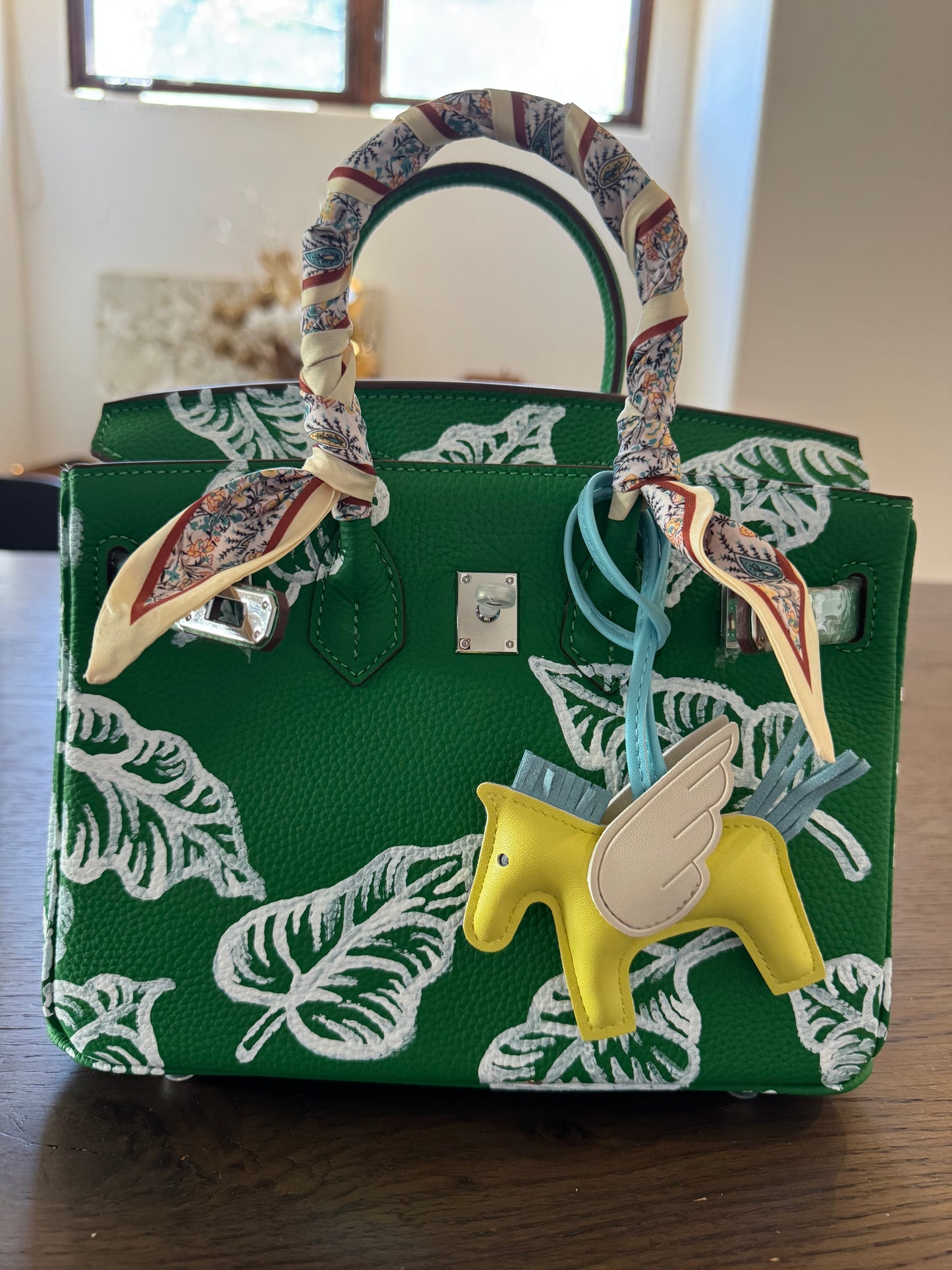 Ever Green Hand Painted Bag