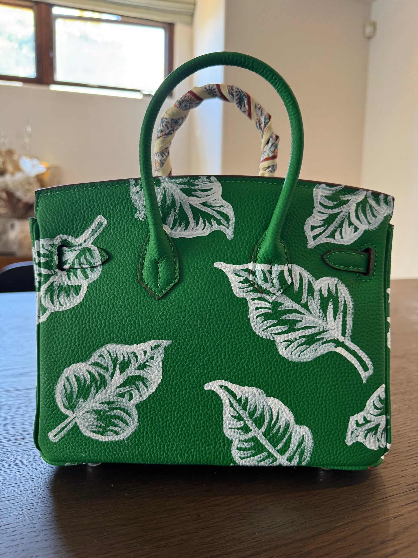 Ever Green Hand Painted Bag
