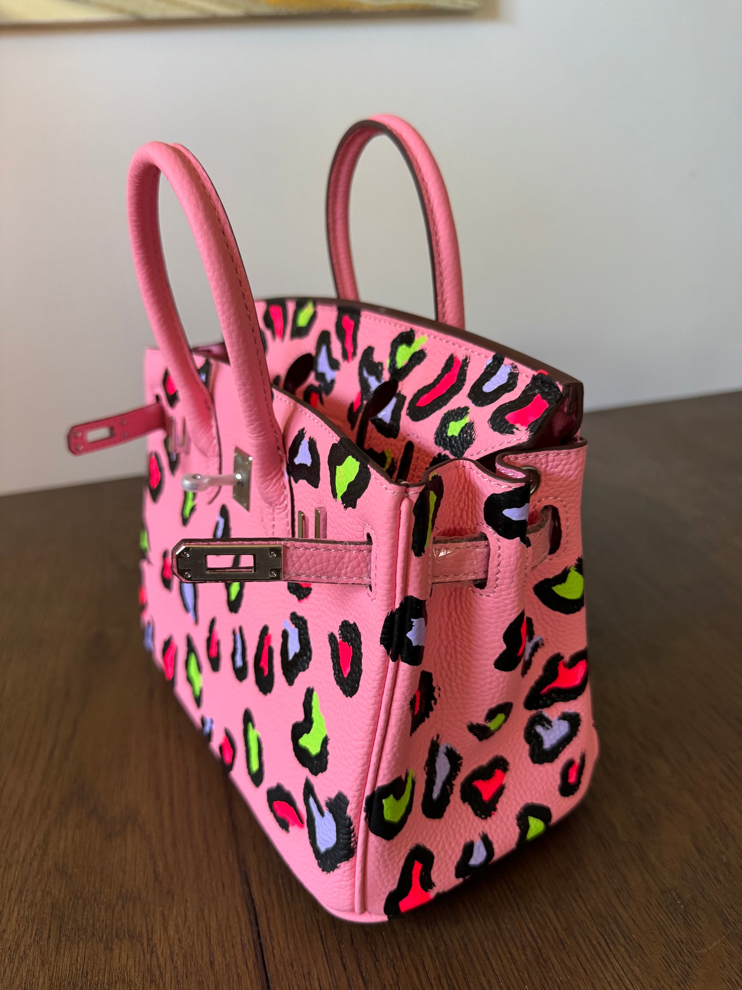 Cheetah Hand Painted Bag