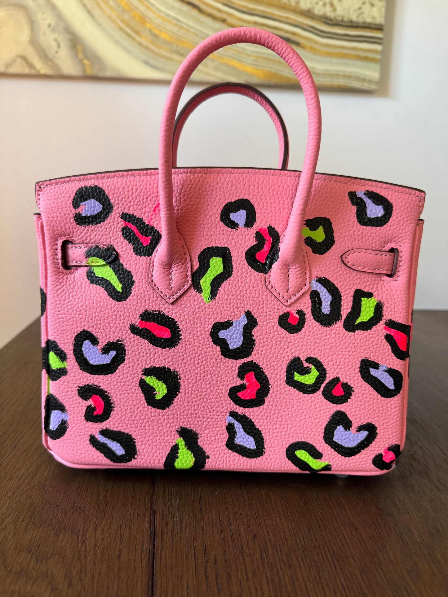 Cheetah Hand Painted Bag