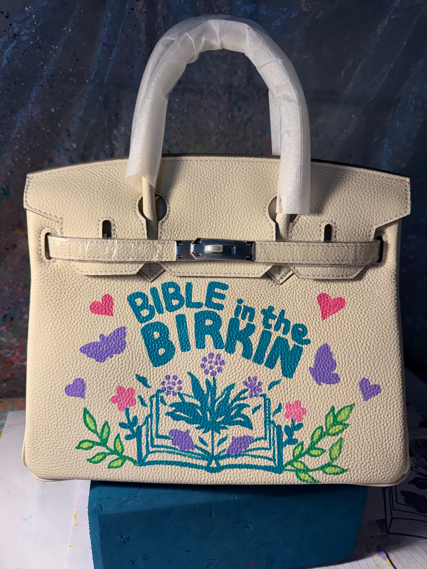 Bible Hand Painted Bag