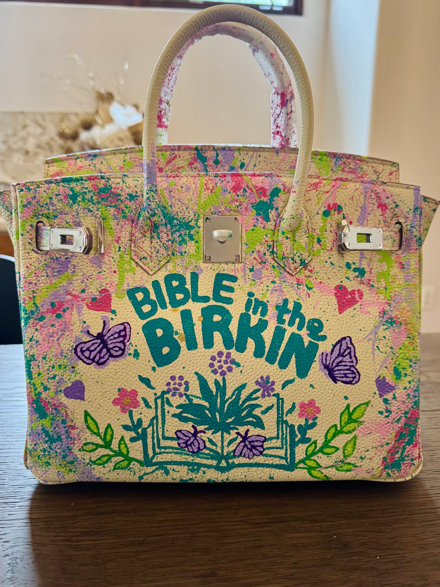 Bible Hand Painted Bag