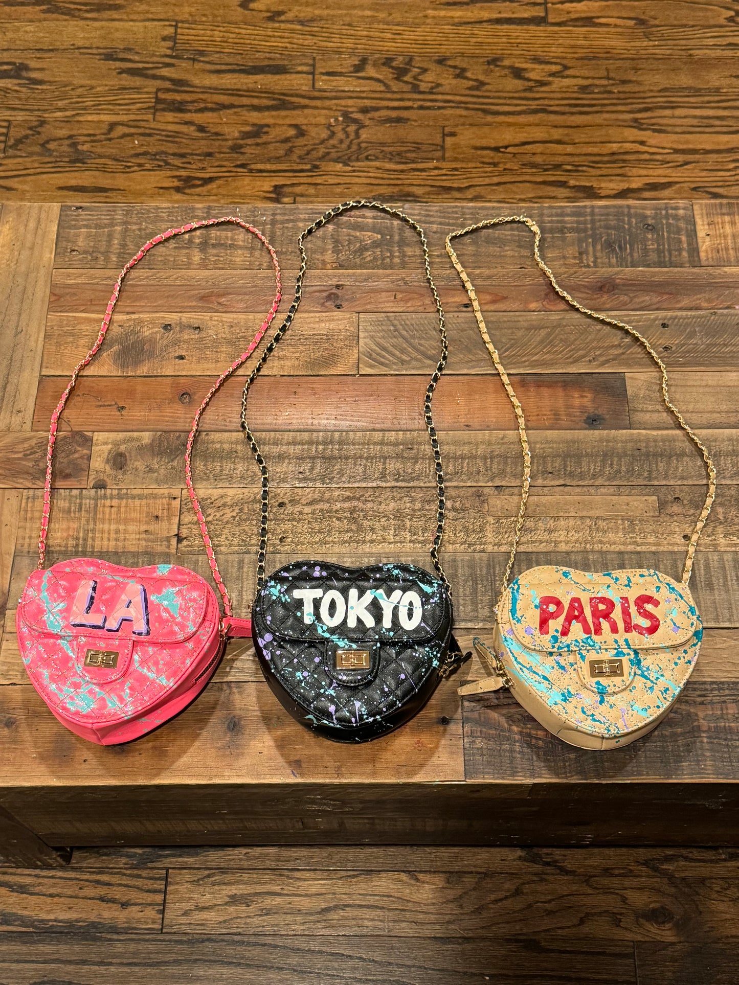 Heart shouler Bag (LA/TOKYO/PARIS)