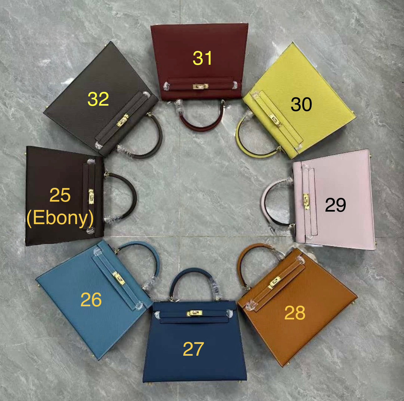 Designer inspired hand painted Bags -Sellier
